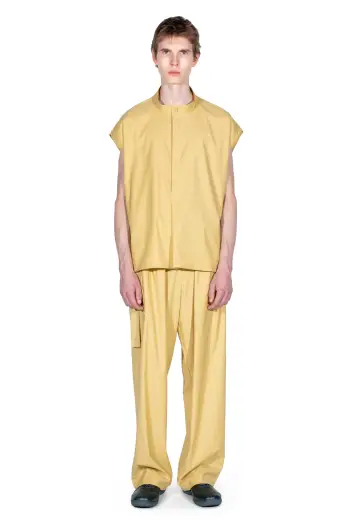KIKO KOSTADINOV ONATE SLEEVELESS SHIRT - MIMOSA