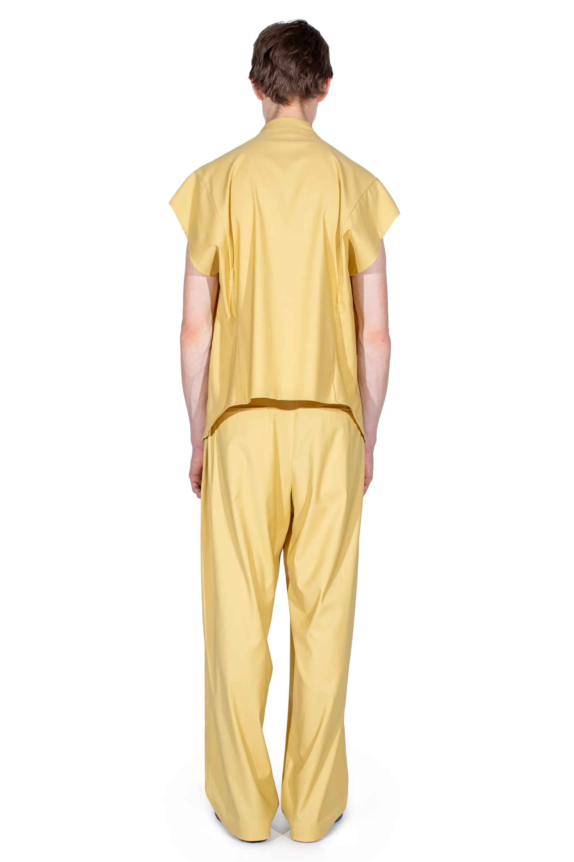KIKO KOSTADINOV ONATE SLEEVELESS SHIRT - MIMOSA