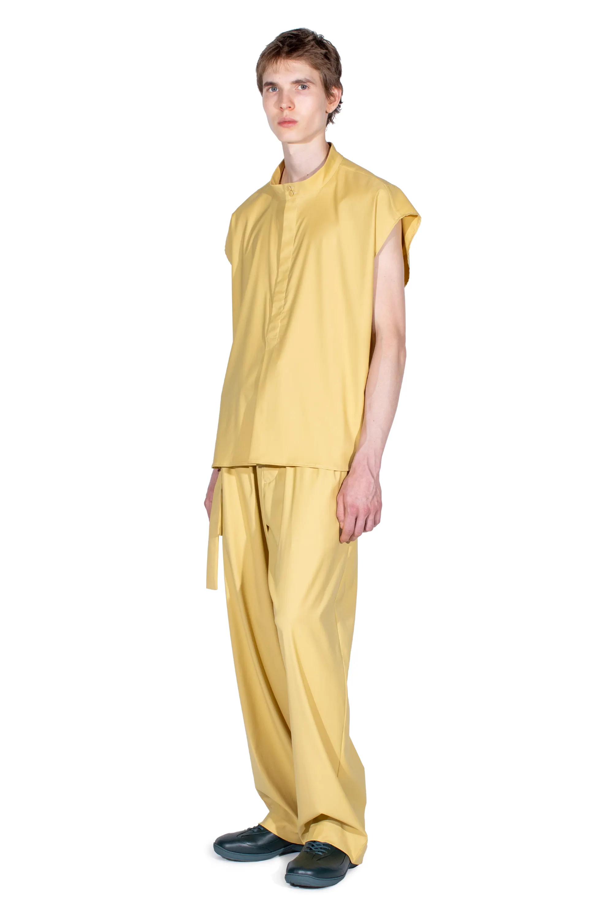 KIKO KOSTADINOV ONATE SLEEVELESS SHIRT - MIMOSA