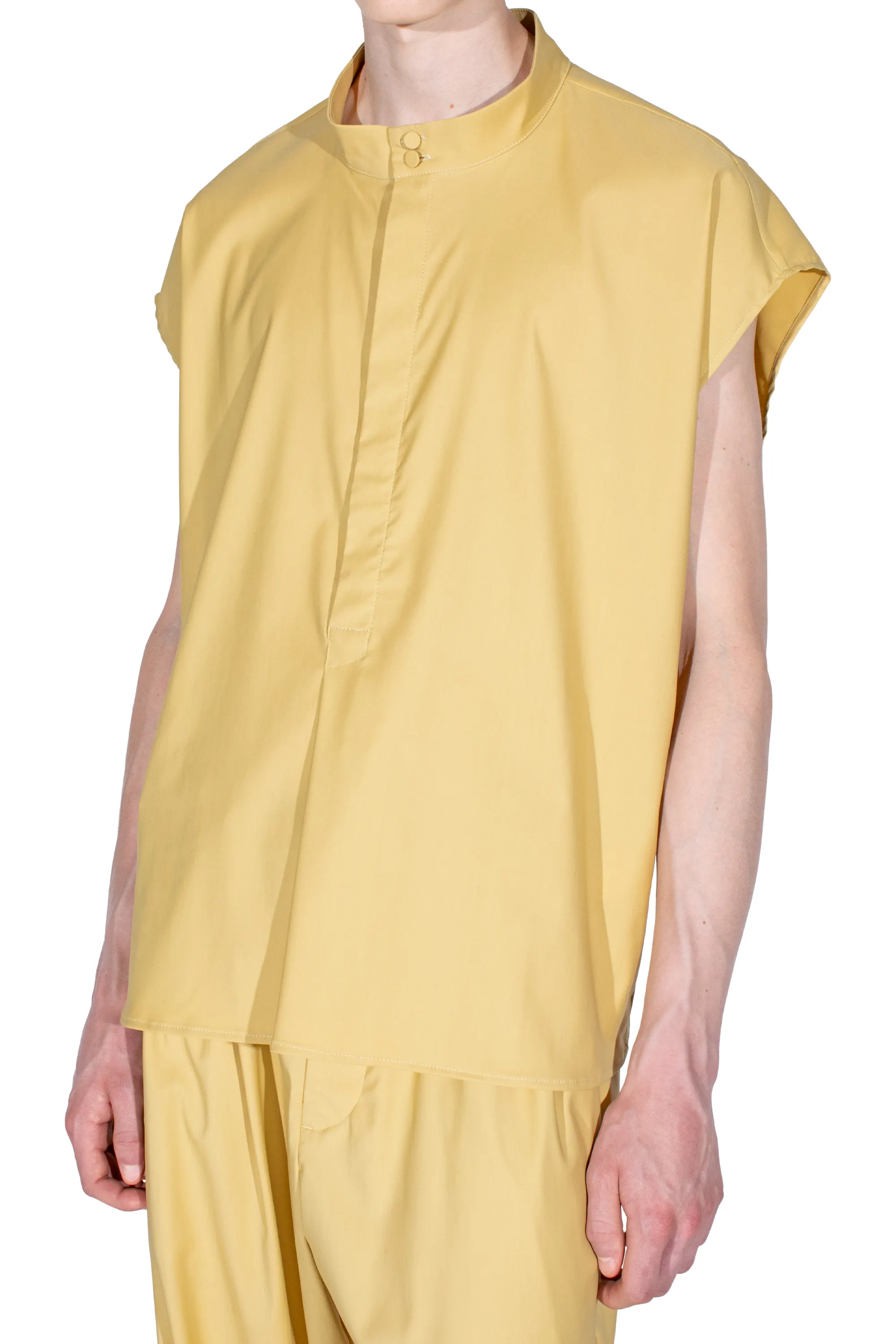 KIKO KOSTADINOV ONATE SLEEVELESS SHIRT - MIMOSA