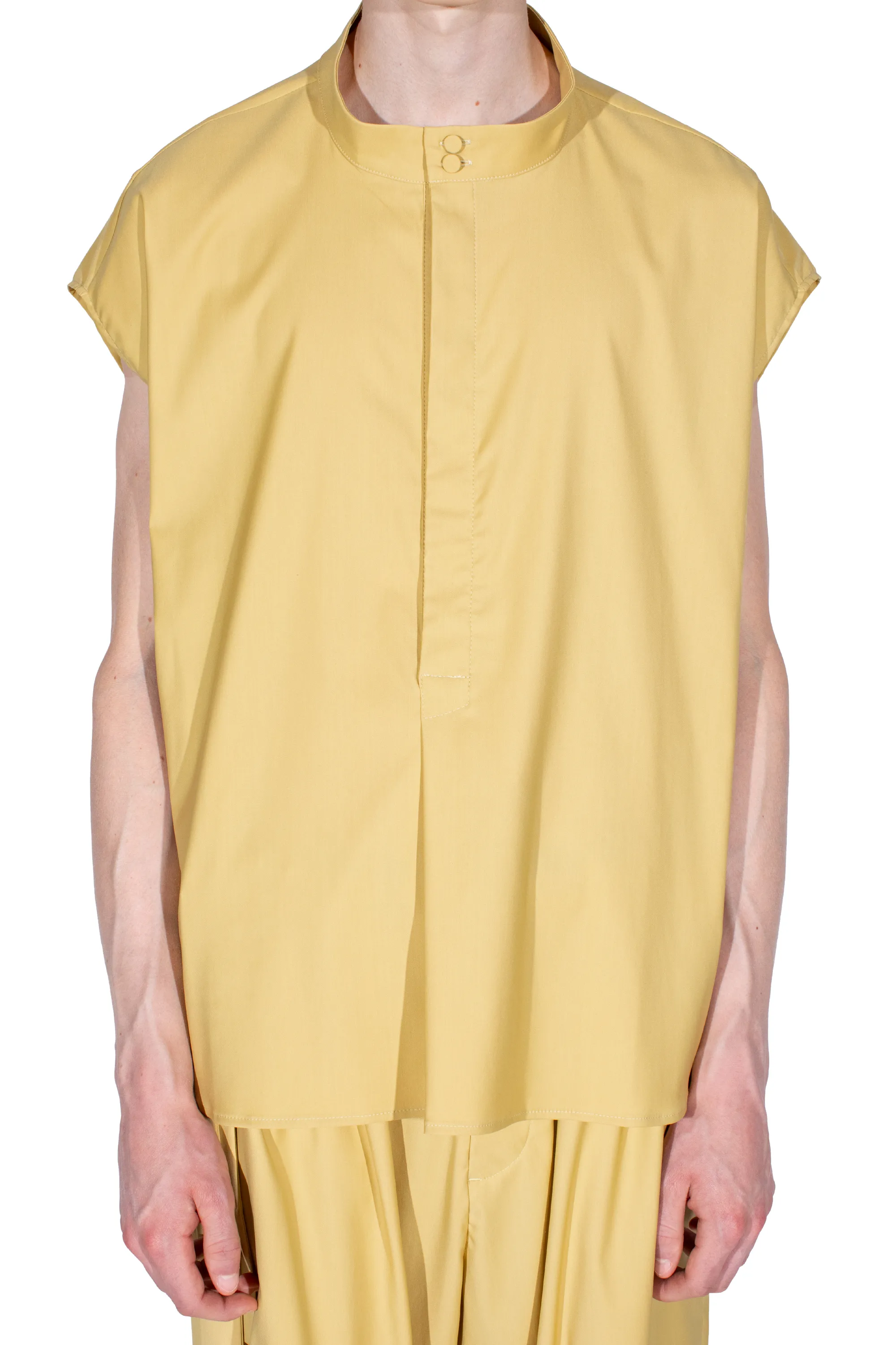 KIKO KOSTADINOV ONATE SLEEVELESS SHIRT - MIMOSA