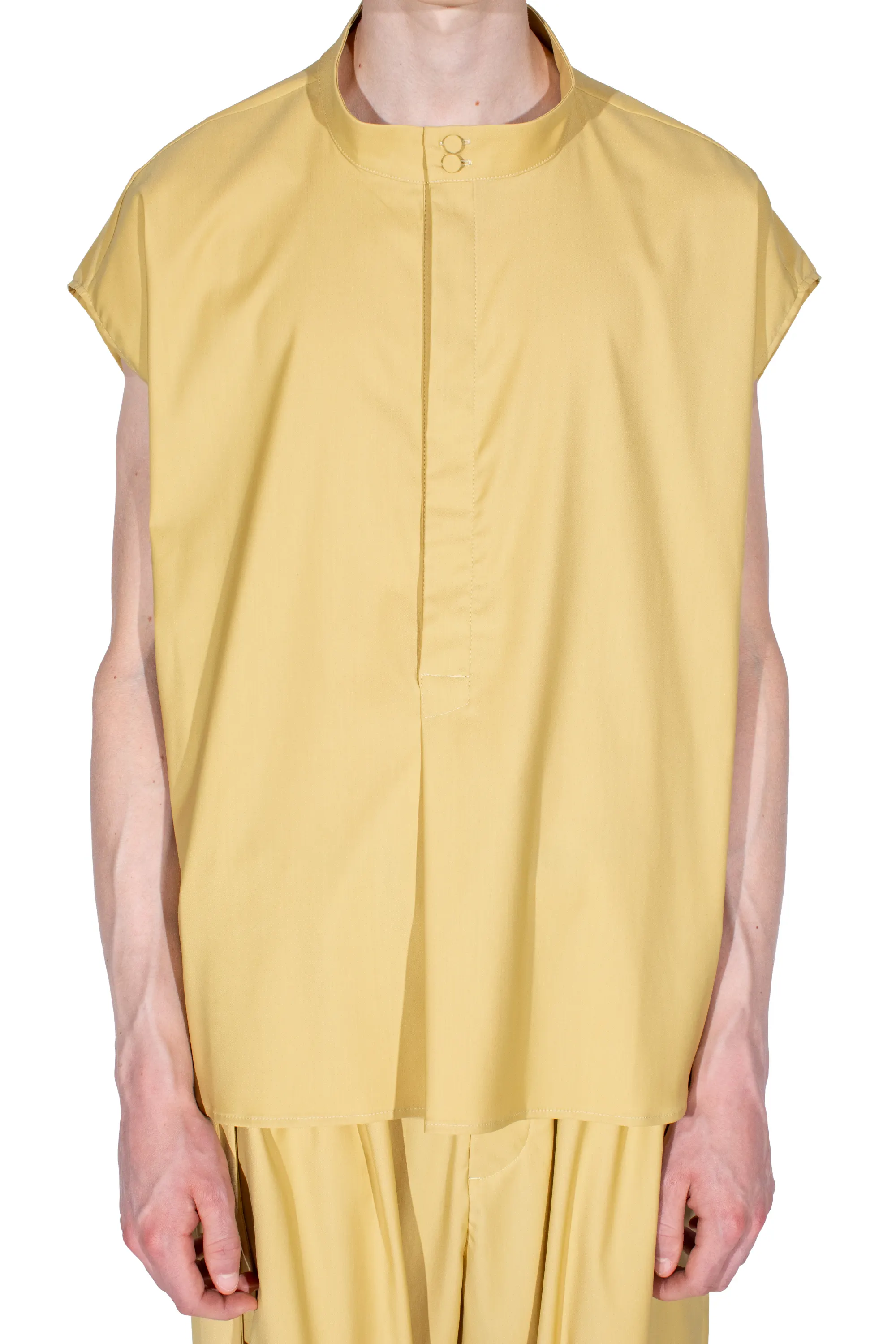 KIKO KOSTADINOV ONATE SLEEVELESS SHIRT - MIMOSA