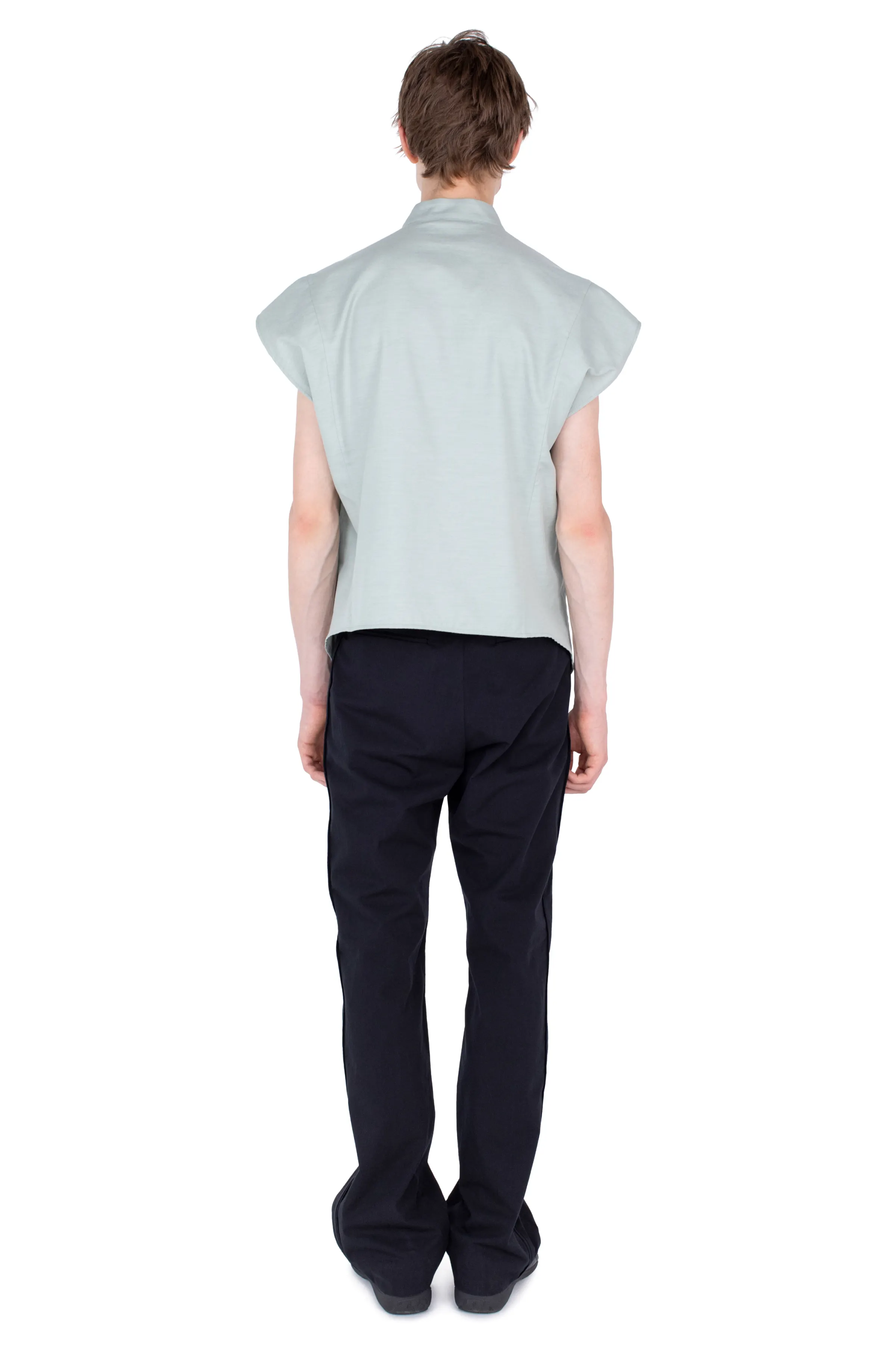 KIKO KOSTADINOV ONATE SLEEVELESS SHIRT - SOFT GREEN