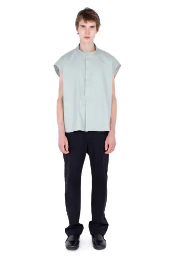 KIKO KOSTADINOV ONATE SLEEVELESS SHIRT - SOFT GREEN