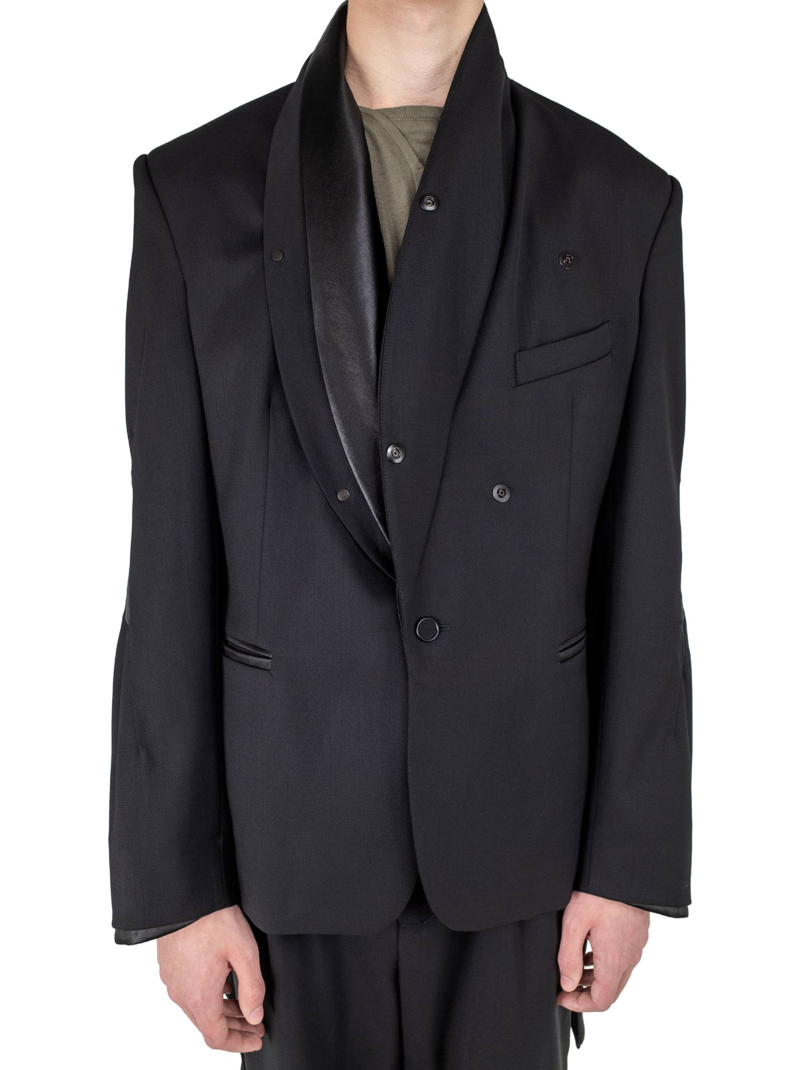 KIKO KOSTADINOV – ORSON FORMAL BLAZER - CROW BLACK/INK BLACK