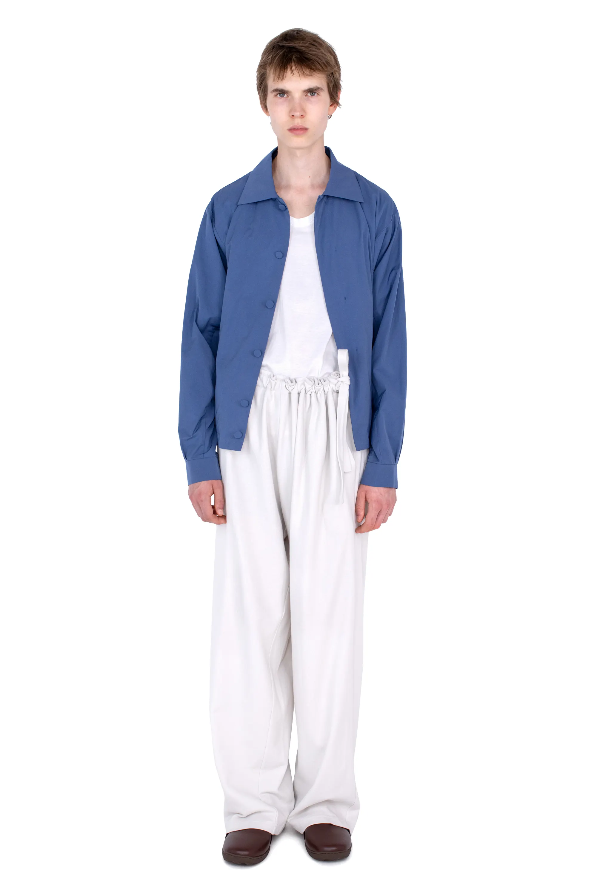 KIKO KOSTADINOV OSCAR WIDE TROUSERS - ECRU
