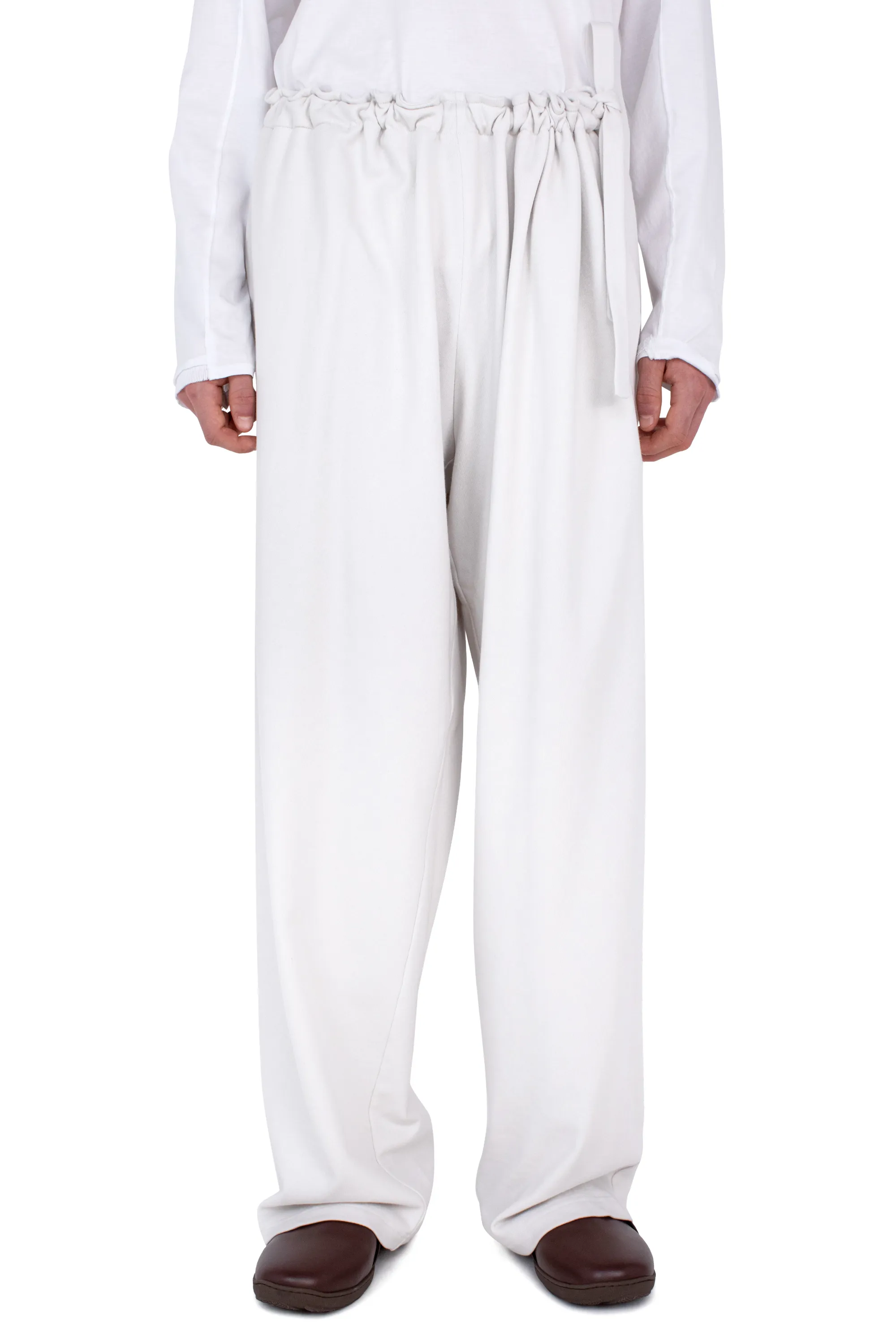 KIKO KOSTADINOV OSCAR WIDE TROUSERS - ECRU