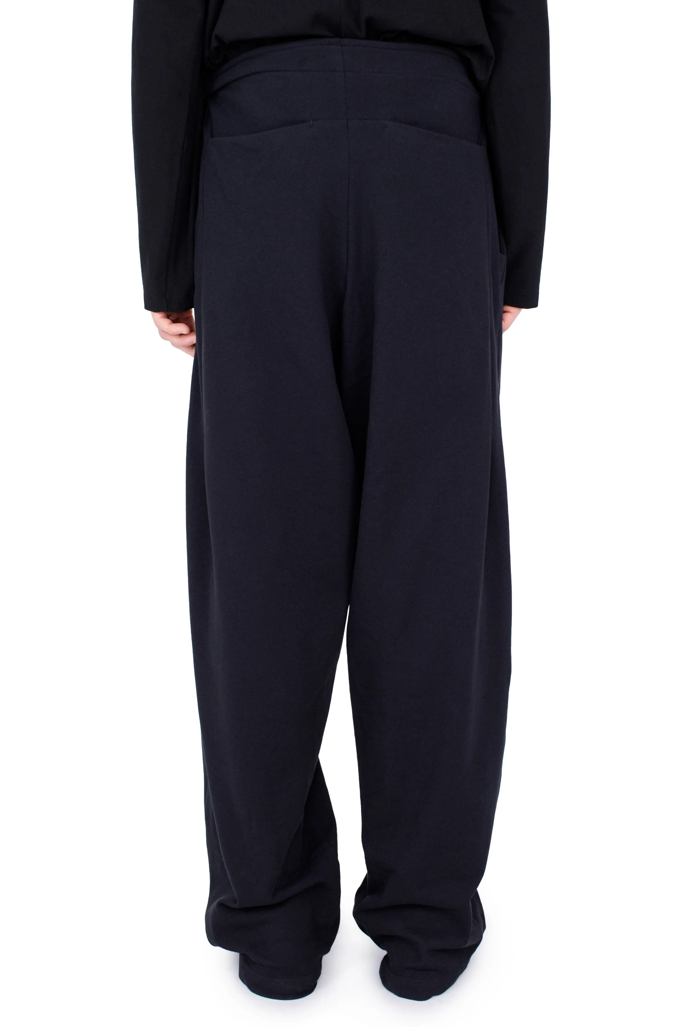 KIKO KOSTADINOV OSCAR WIDE TROUSERS - SMOOTH BLACK