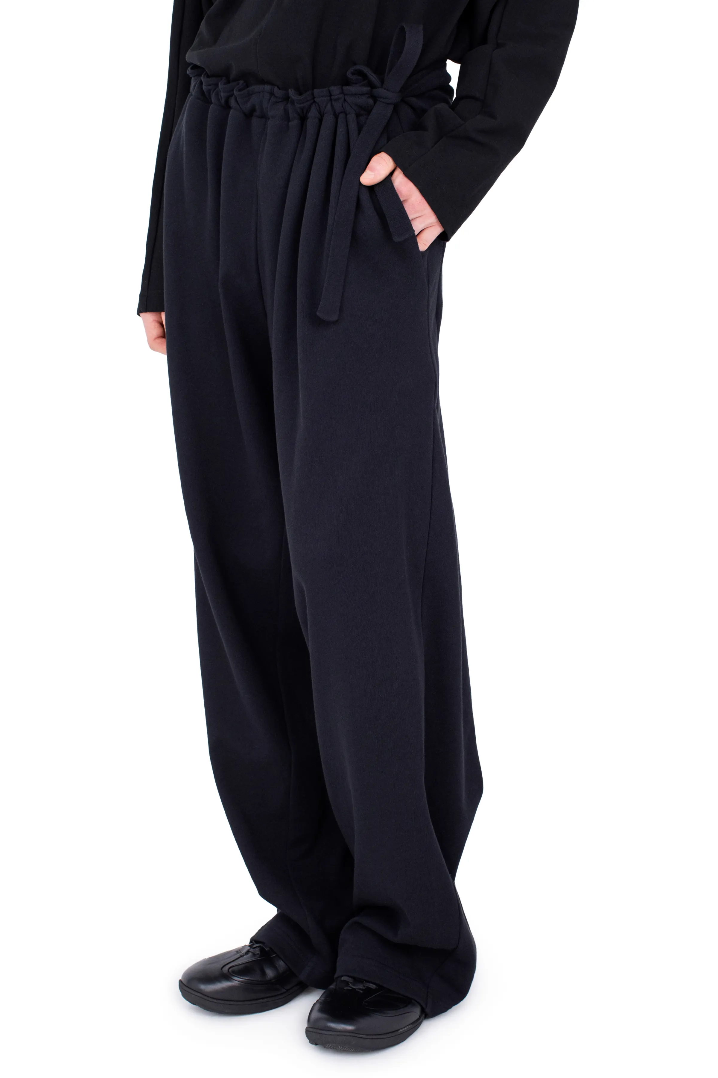 KIKO KOSTADINOV OSCAR WIDE TROUSERS - SMOOTH BLACK