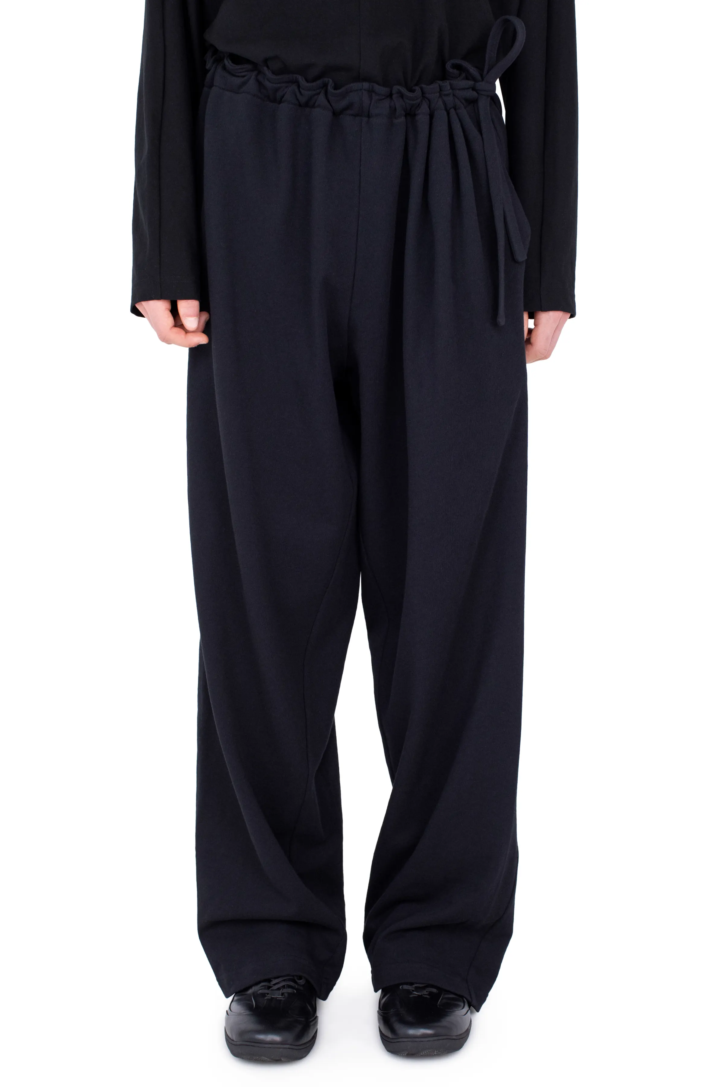 KIKO KOSTADINOV OSCAR WIDE TROUSERS - SMOOTH BLACK