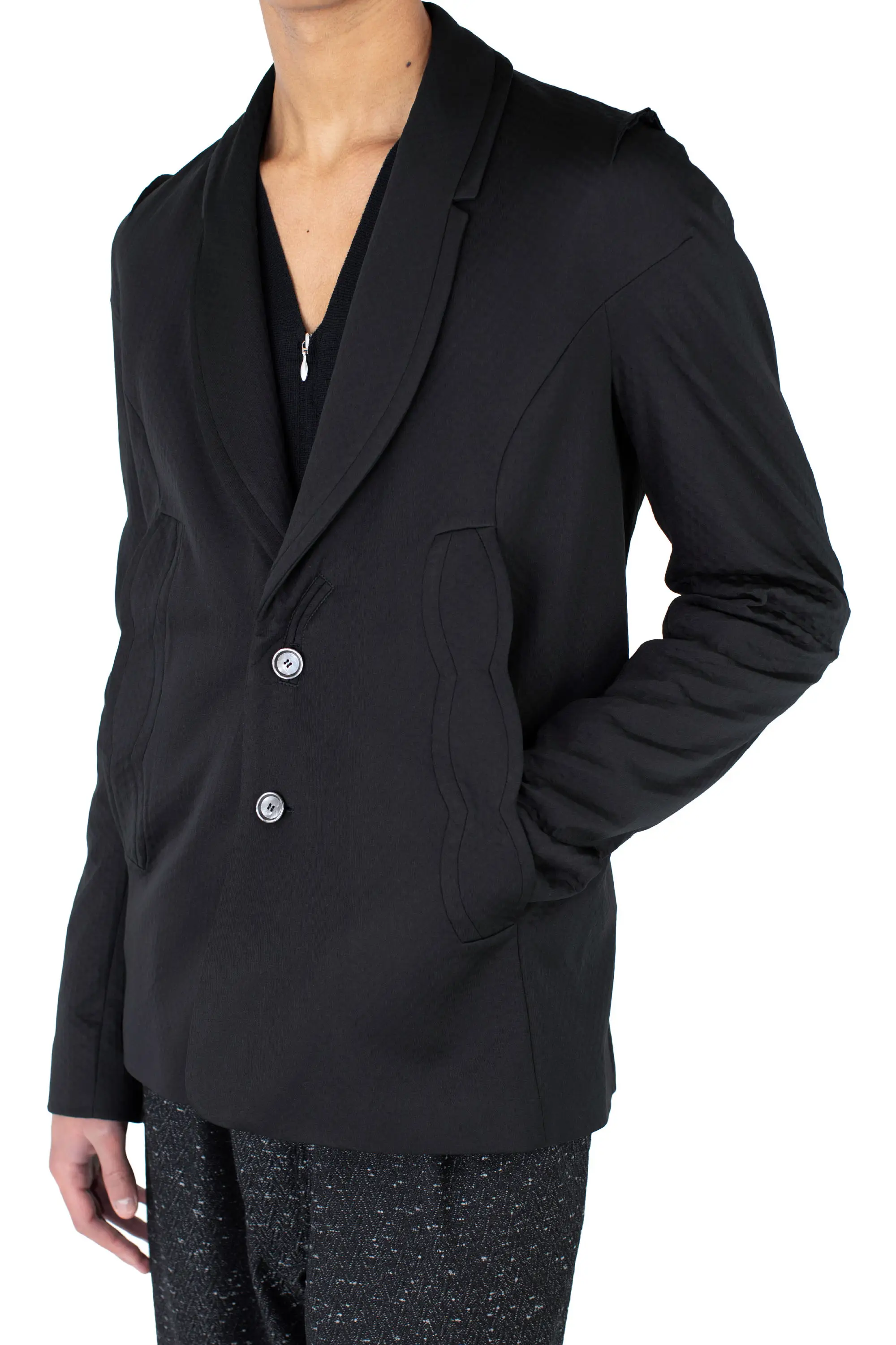 KIKO KOSTADINOV OSTRO BLAZER - COAL BLACK