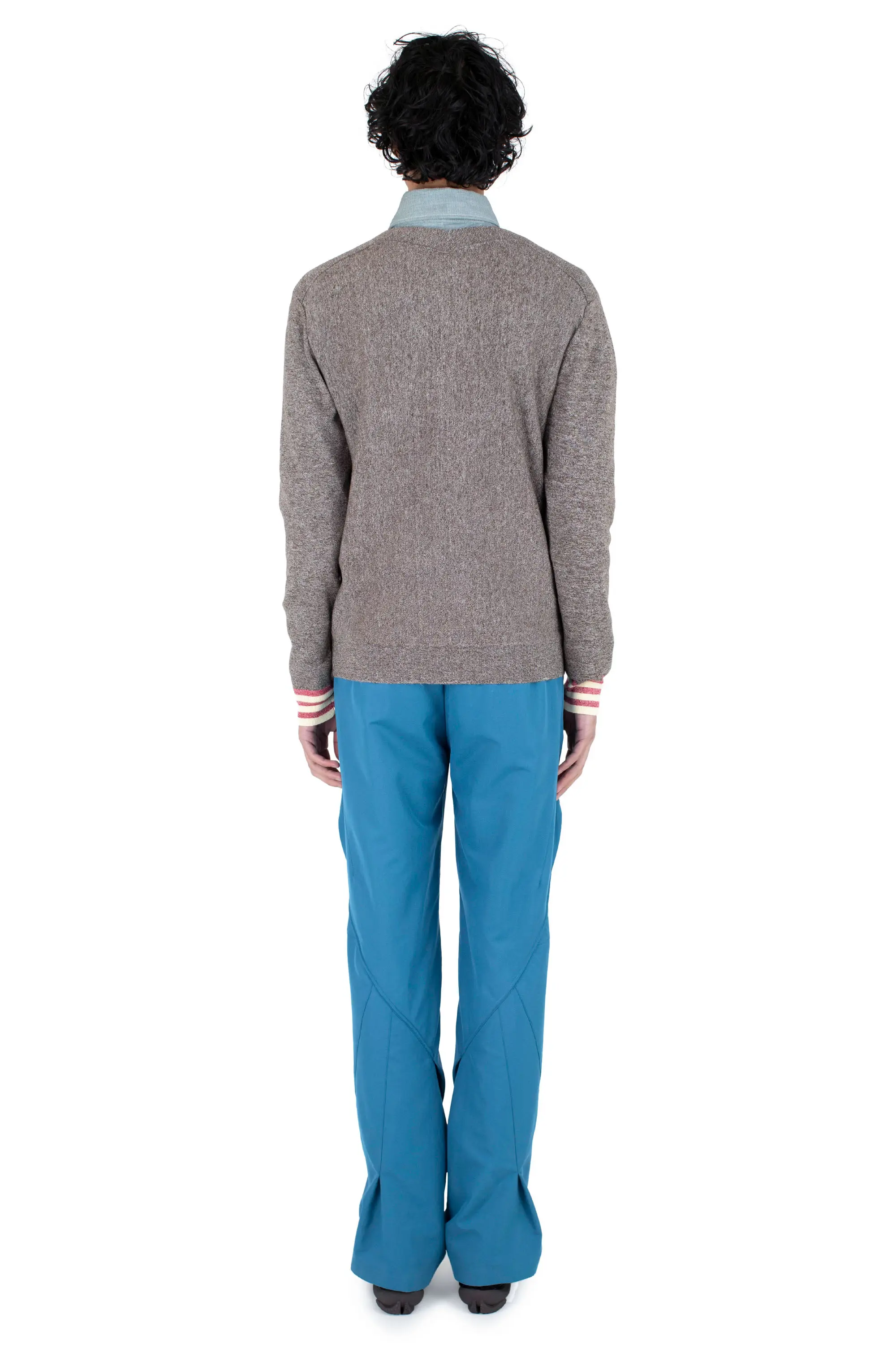 KIKO KOSTADINOV OSTRO JUMPER - BROWN MELANGE / RED / CREAM