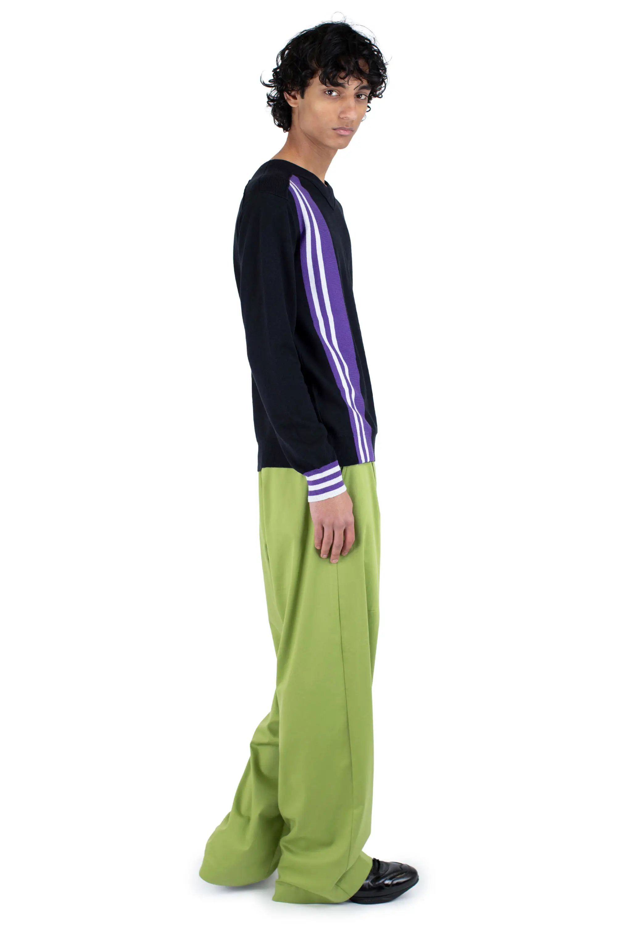 KIKO KOSTADINOV OSTRO JUMPER - DEEP BLACK / PURPLE / BLUE