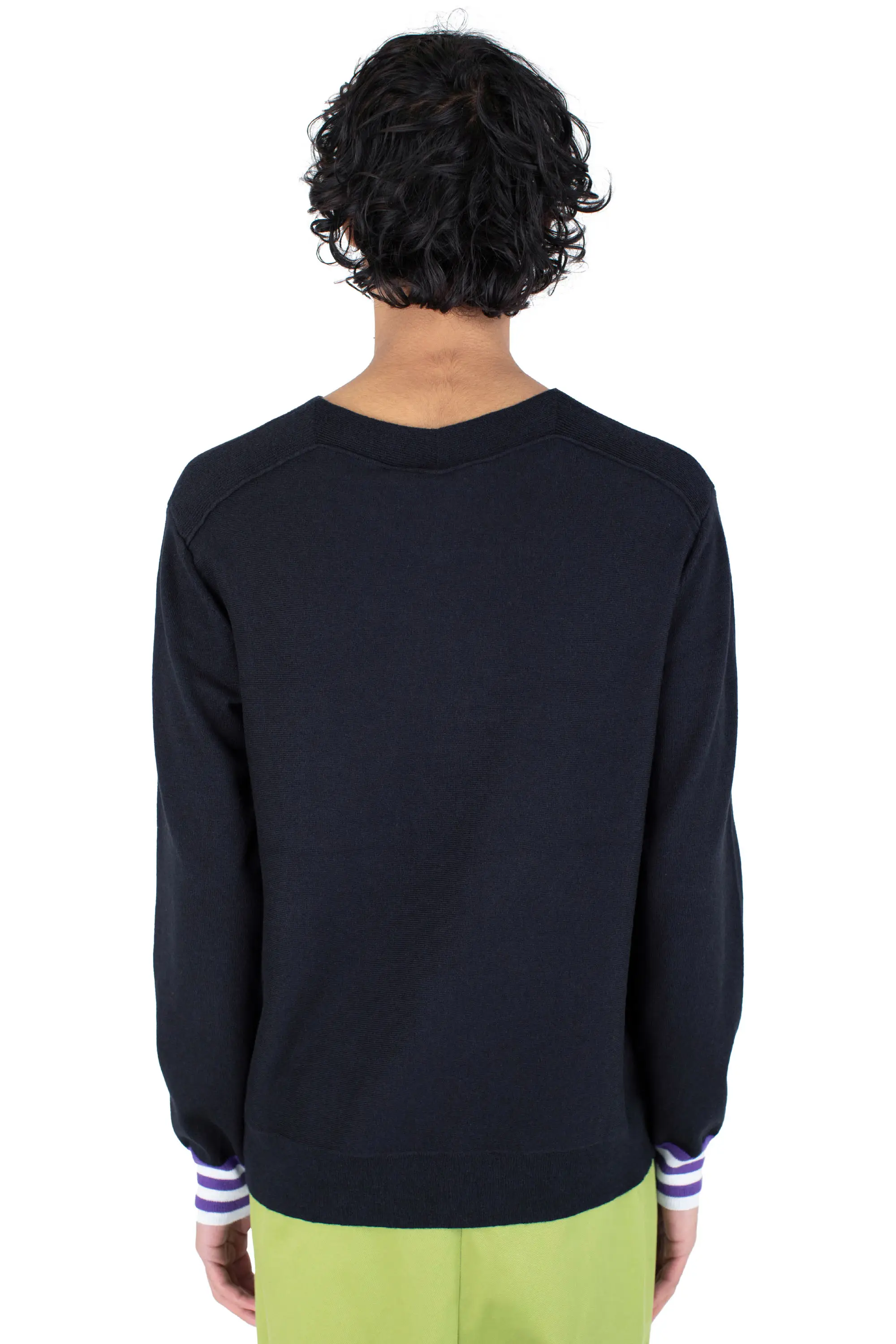KIKO KOSTADINOV OSTRO JUMPER - DEEP BLACK / PURPLE / BLUE