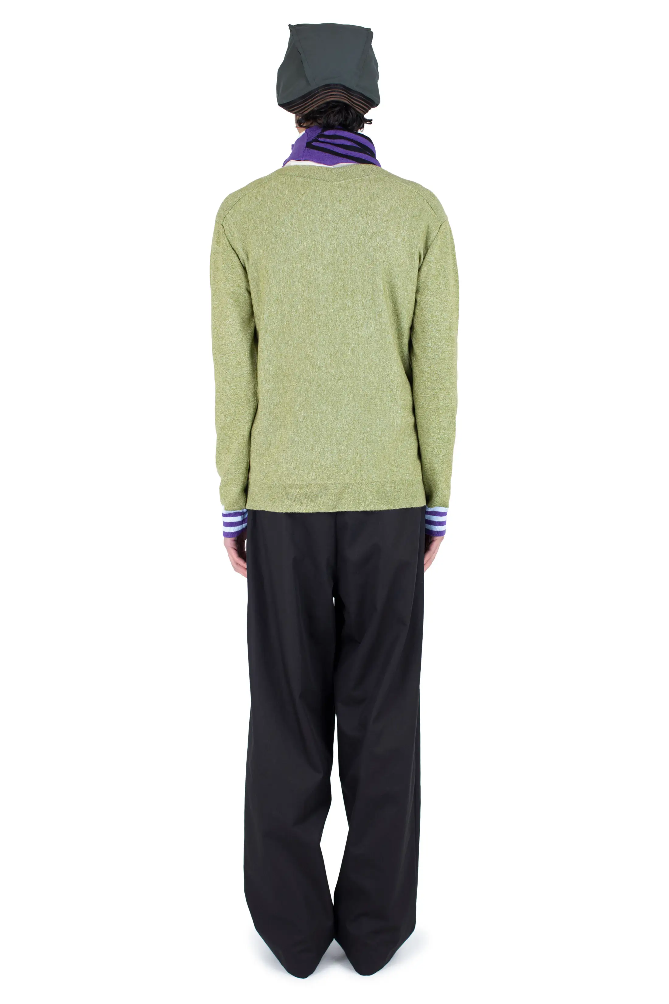 KIKO KOSTADINOV OSTRO JUMPER - GREEN MELANGE / BLUE / PURPLE