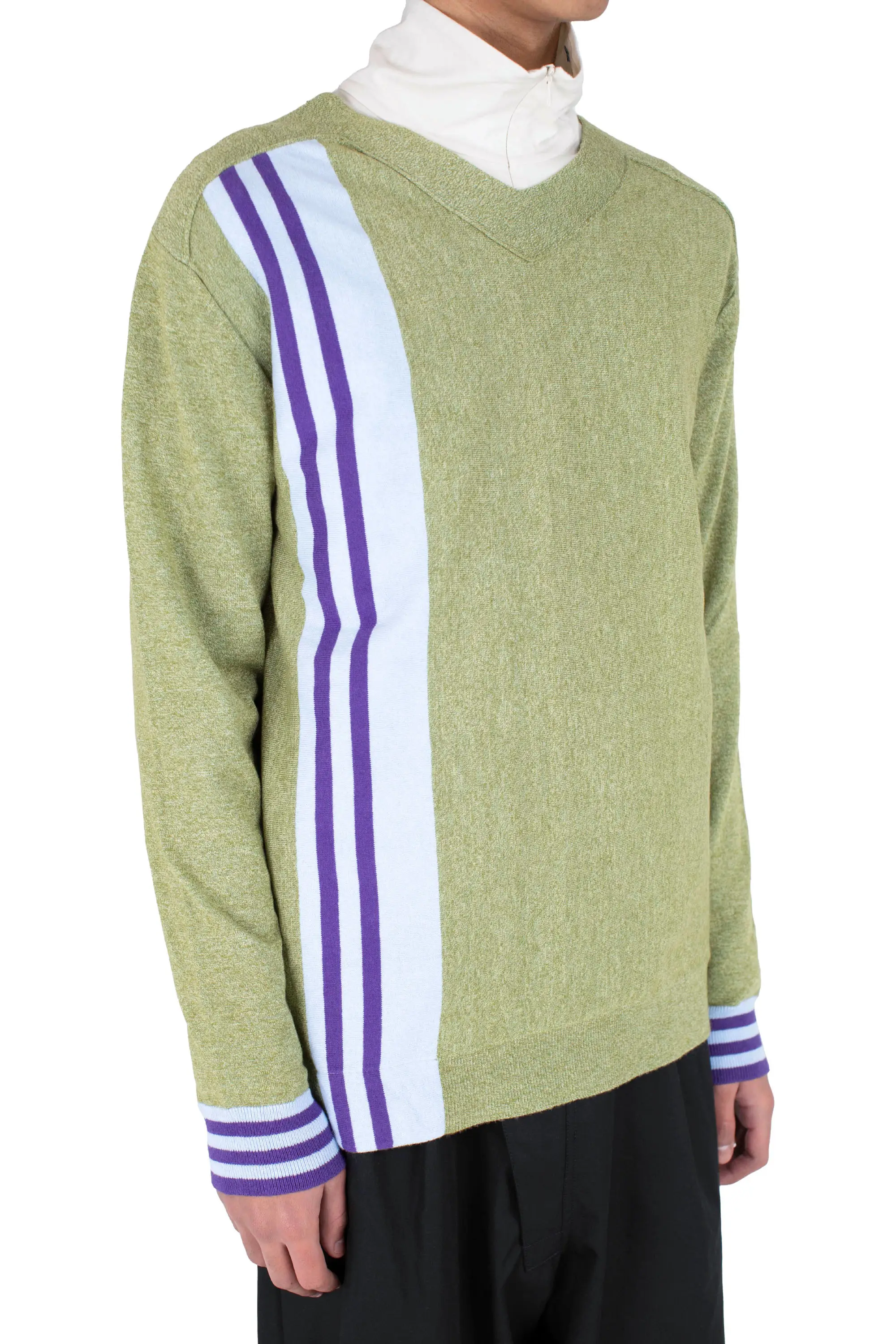 KIKO KOSTADINOV OSTRO JUMPER - GREEN MELANGE / BLUE / PURPLE