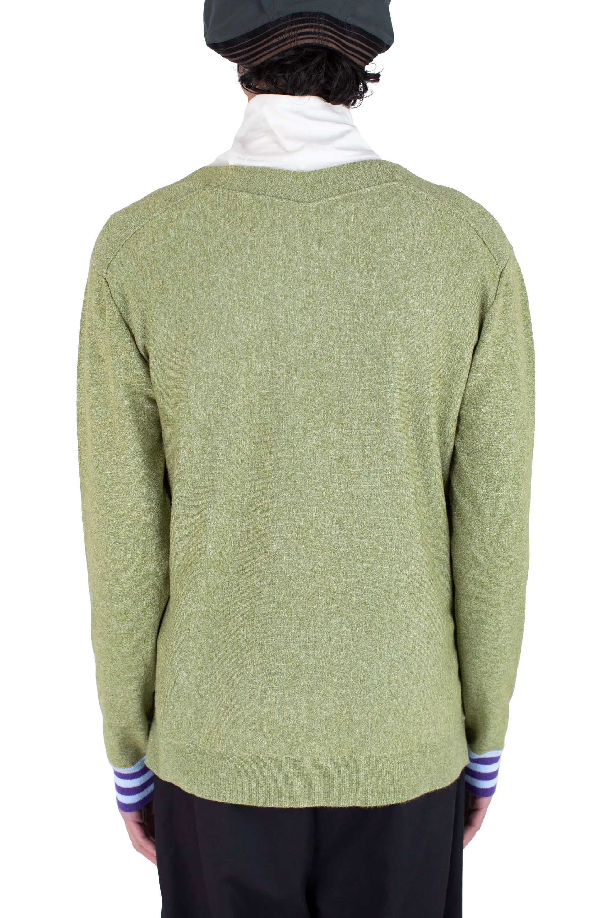 KIKO KOSTADINOV OSTRO JUMPER - GREEN MELANGE / BLUE / PURPLE