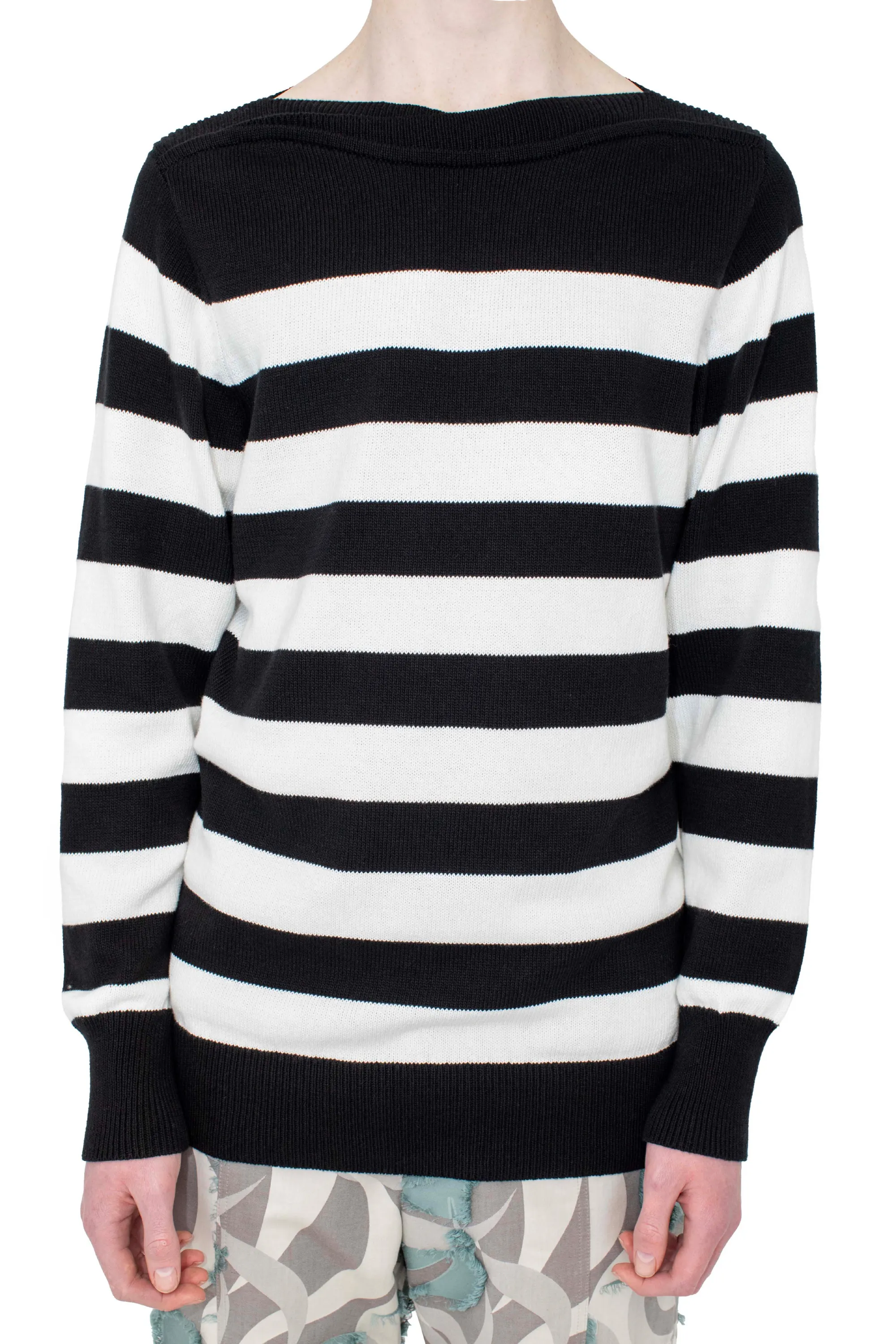 KIKO KOSTADINOV OTAK PULLOVER - BLACK & WHITE