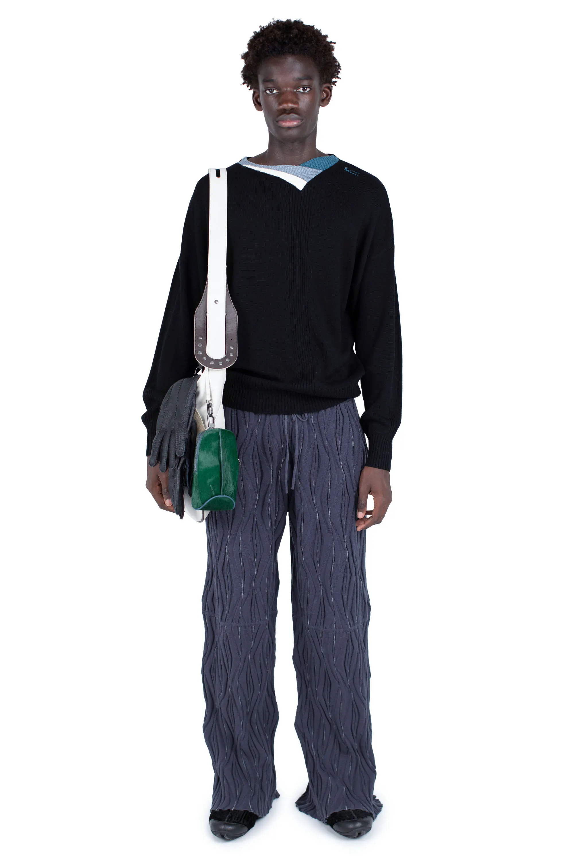 RADAY KNIT TROUSER - GREY/L GREY SWIRL – KIKO KOSTADINOV