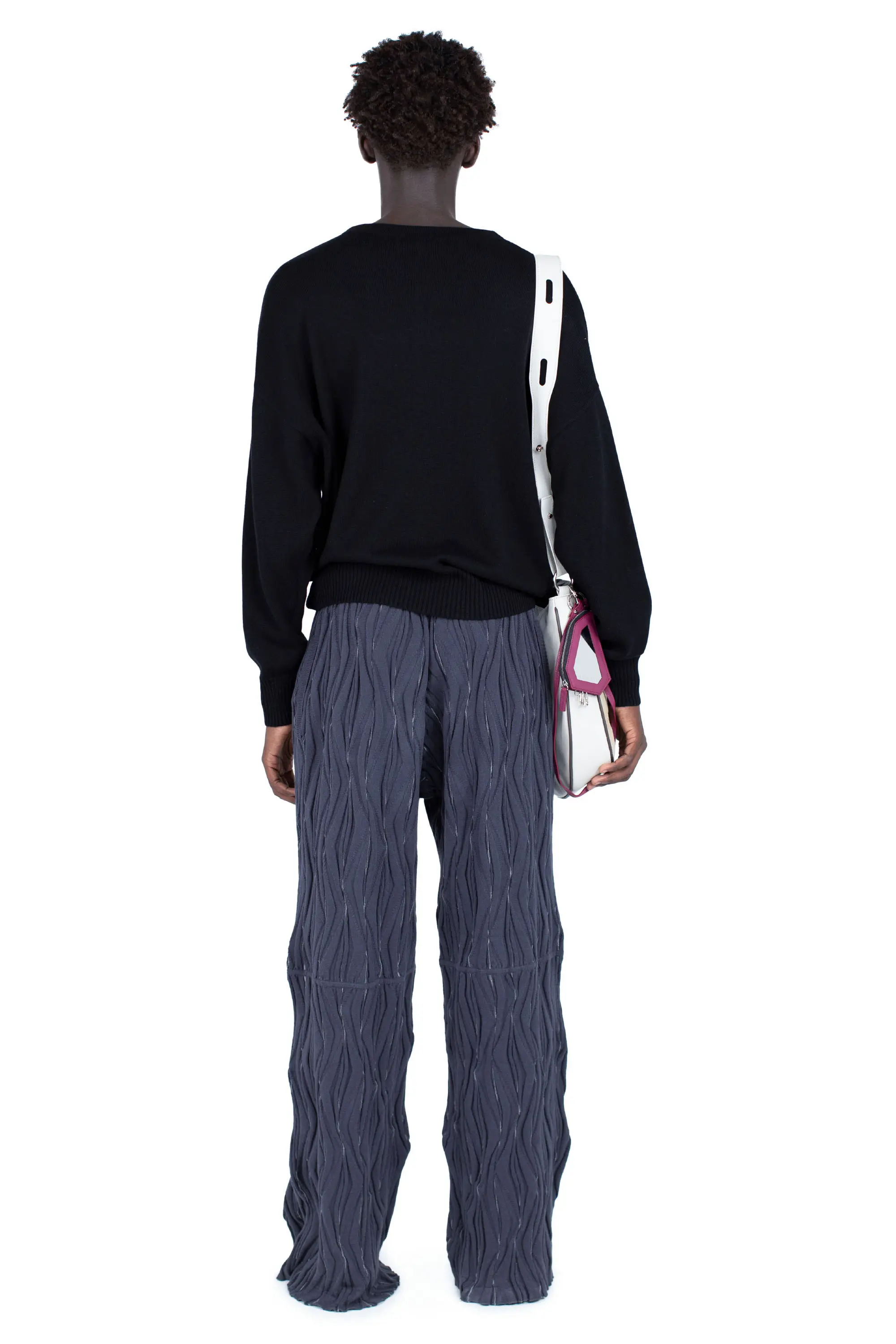 KIKO KOSTADINOV RADAY KNIT TROUSER - GREY/L GREY SWIRL