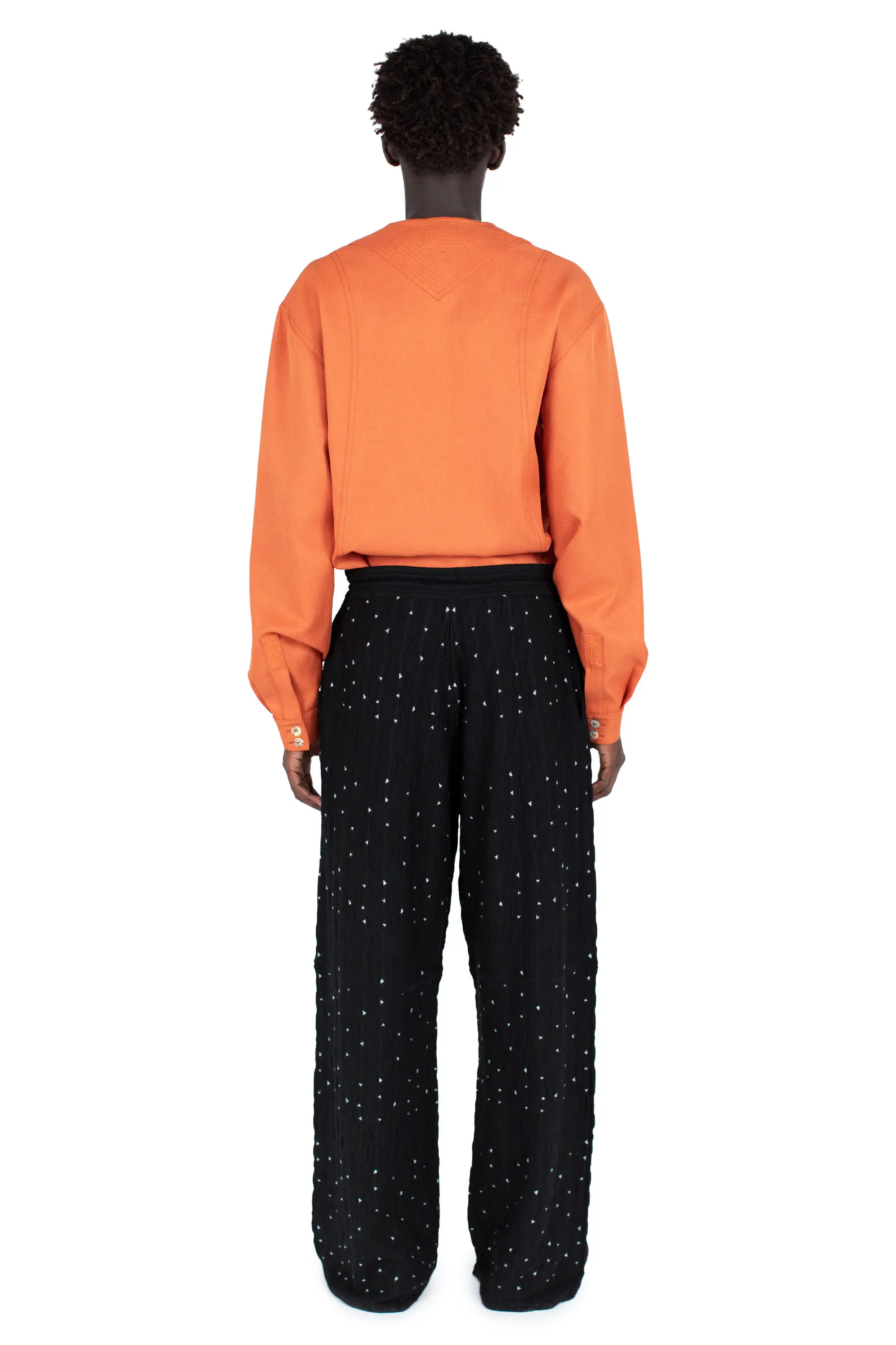 KIKO KOSTADINOV RADAY KNIT TROUSER - NIGHT SKY