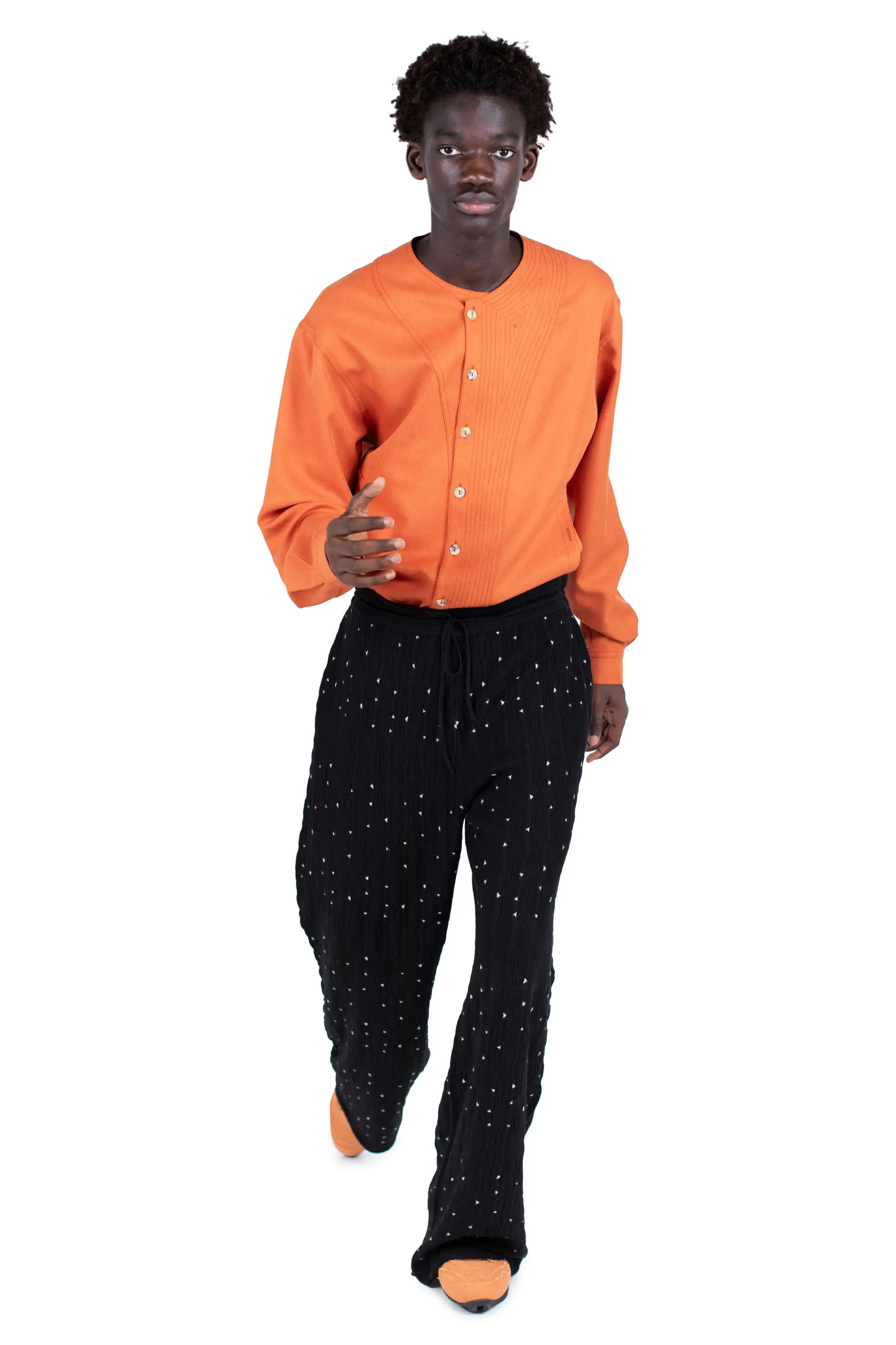 KIKO KOSTADINOV RADAY KNIT TROUSER - NIGHT SKY