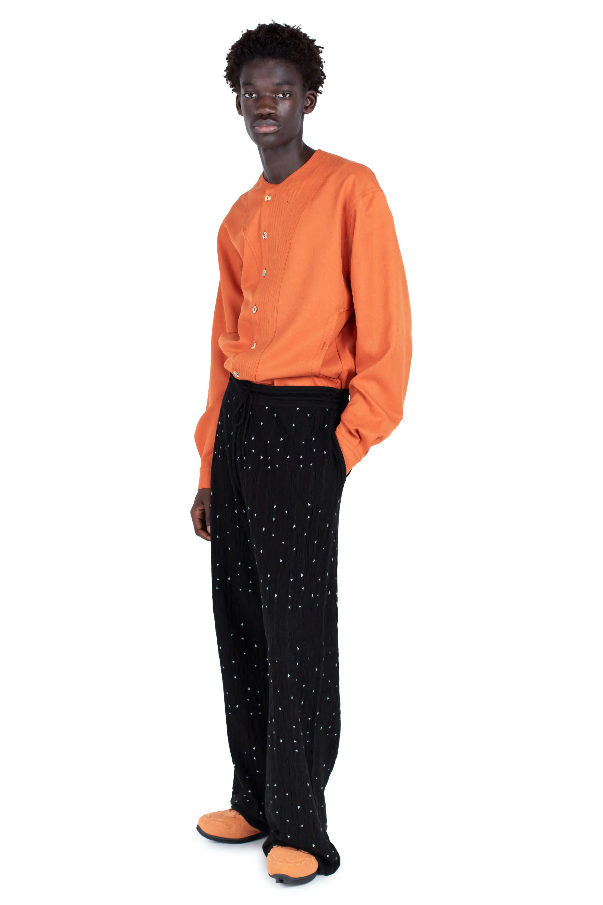 KIKO KOSTADINOV RADAY KNIT TROUSER - NIGHT SKY