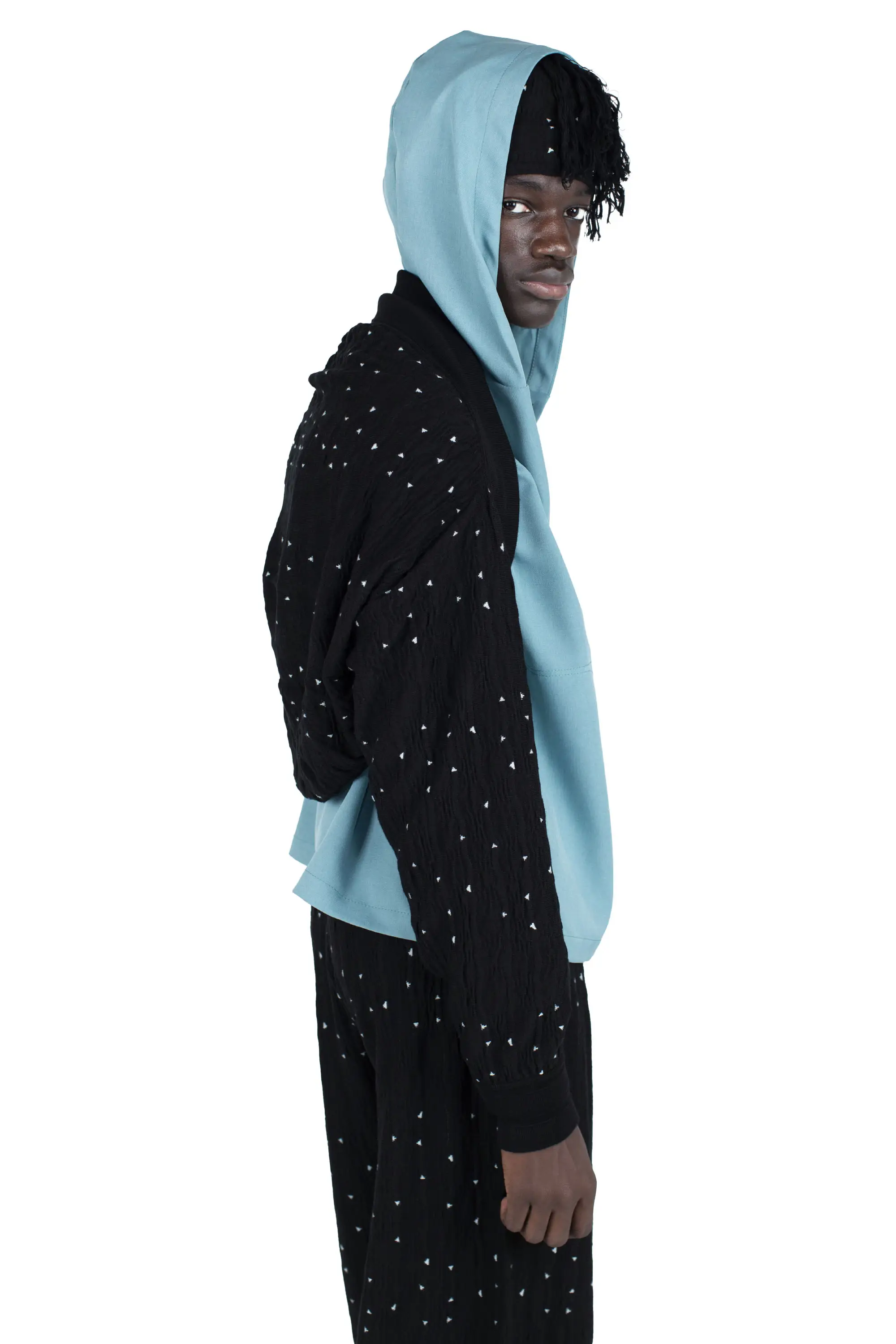 KIKO KOSTADINOV RADAY KNITTED BOLERO - NIGHT SKY