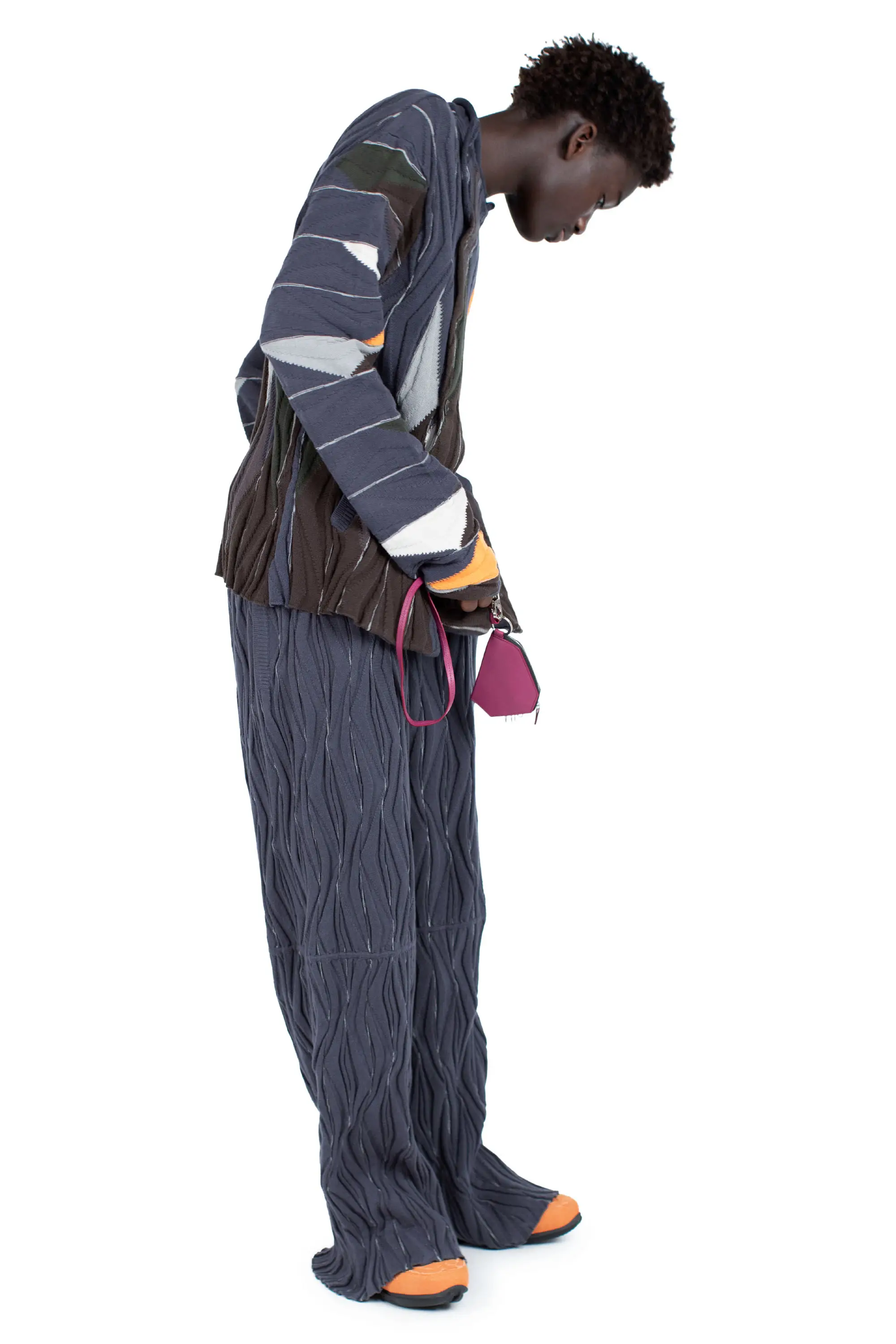 KIKO KOSTADINOV RADAY KNITTED JACKET - BROWN MULTICOLOR