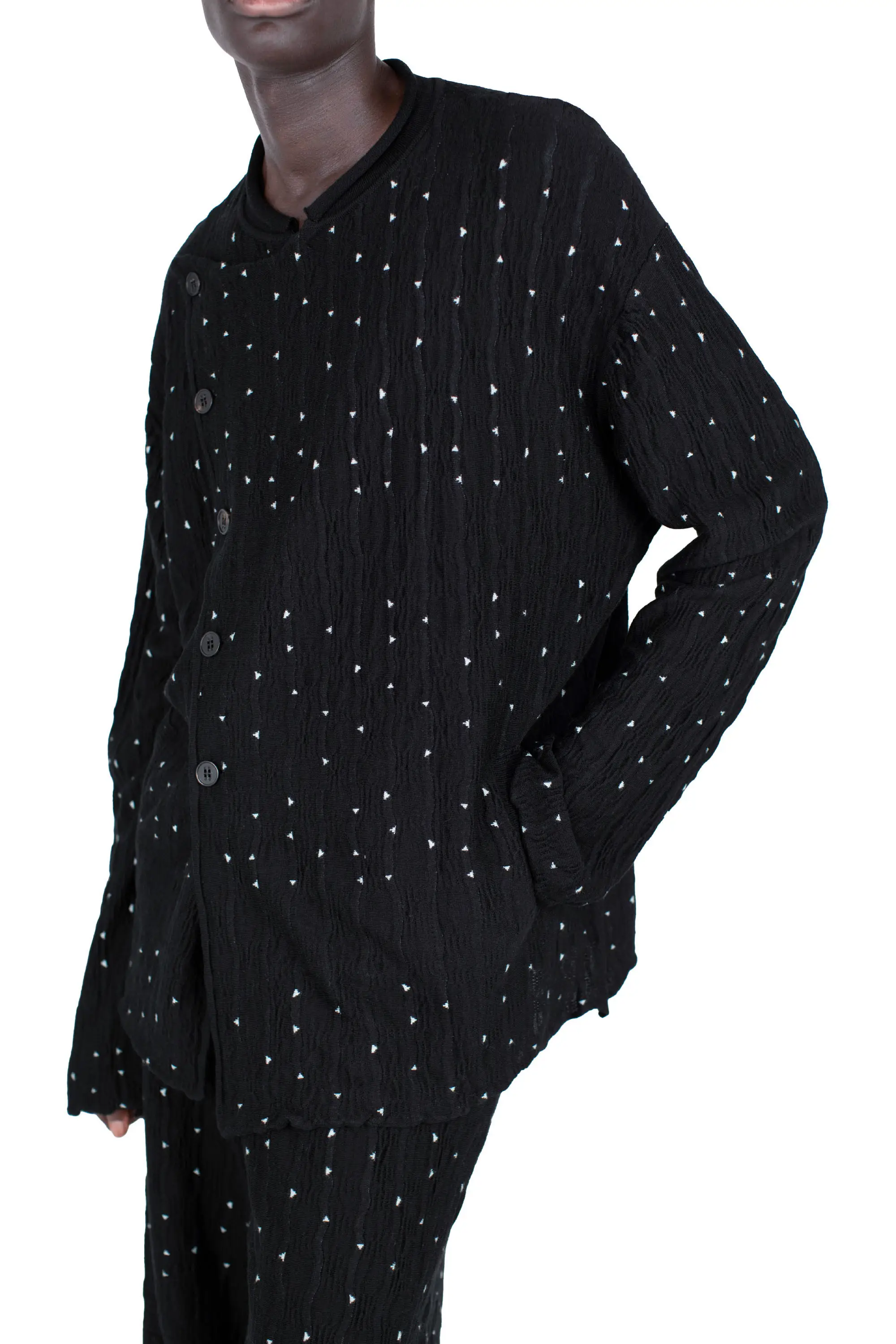 KIKO KOSTADINOV RADAY KNITTED JACKET - NIGHT SKY
