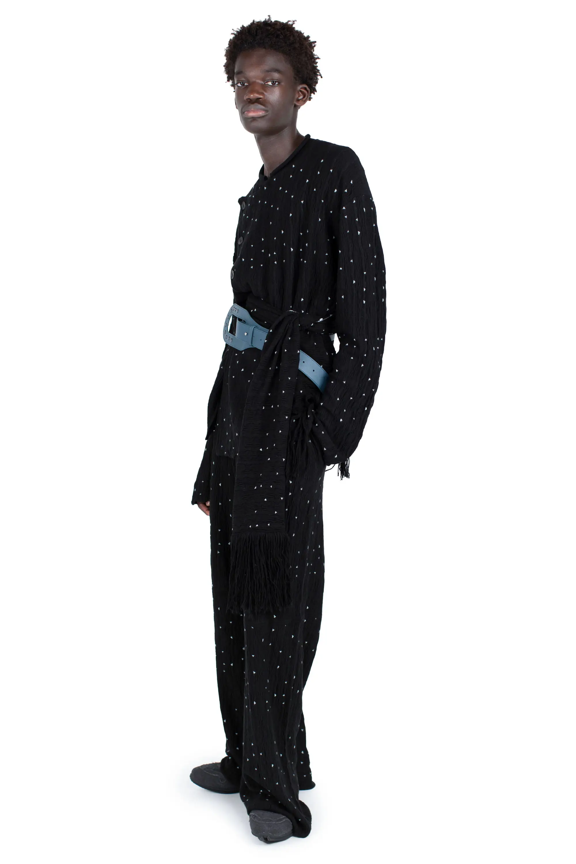 KIKO KOSTADINOV RADAY KNITTED JACKET - NIGHT SKY