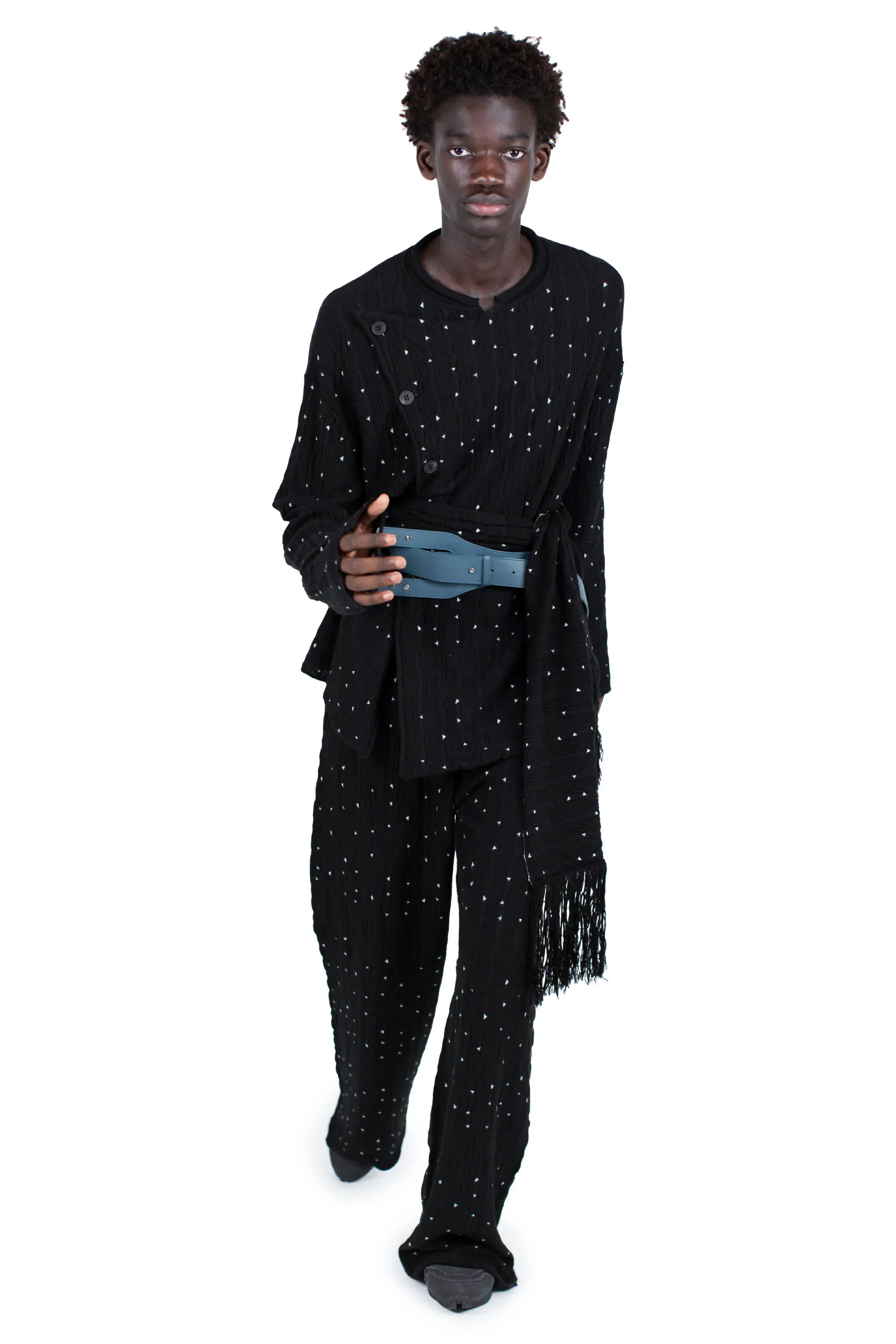 KIKO KOSTADINOV RADAY KNITTED JACKET - NIGHT SKY