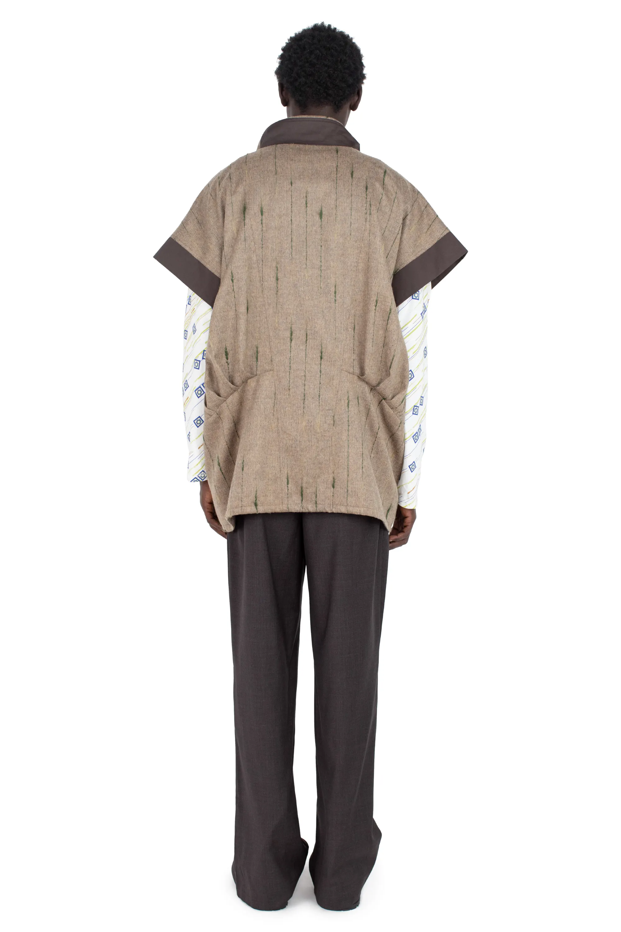 KIKO KOSTADINOV RAINA VEST - MOOR BROWN