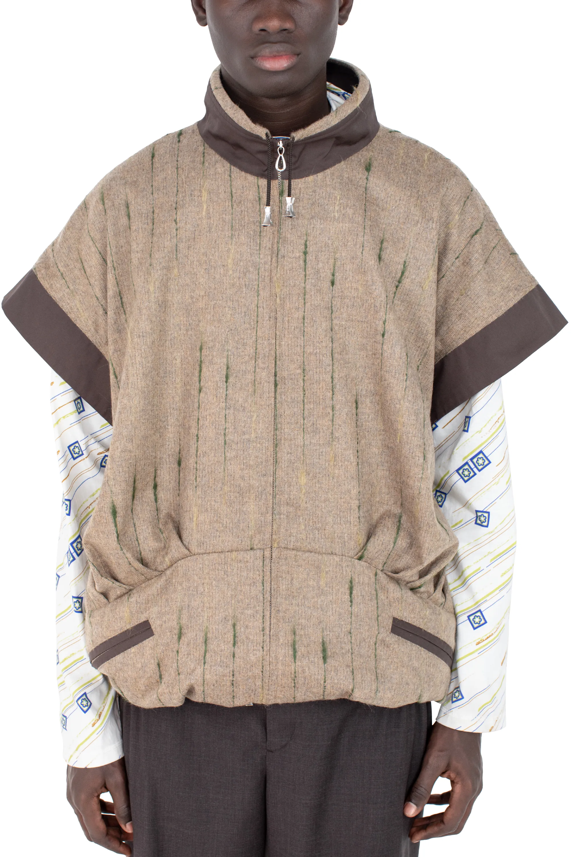 KIKO KOSTADINOV RAINA VEST - MOOR BROWN