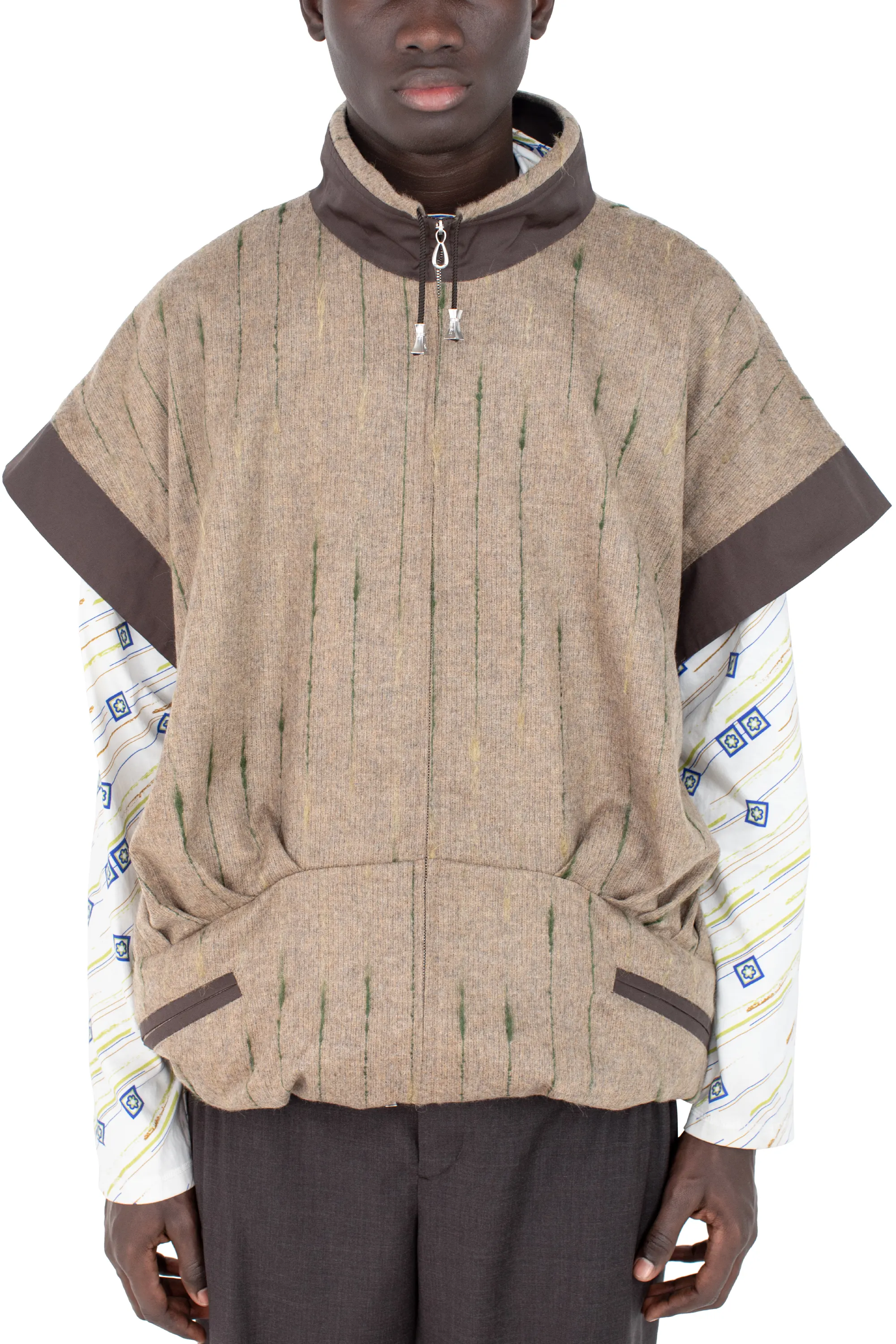 KIKO KOSTADINOV RAINA VEST - MOOR BROWN