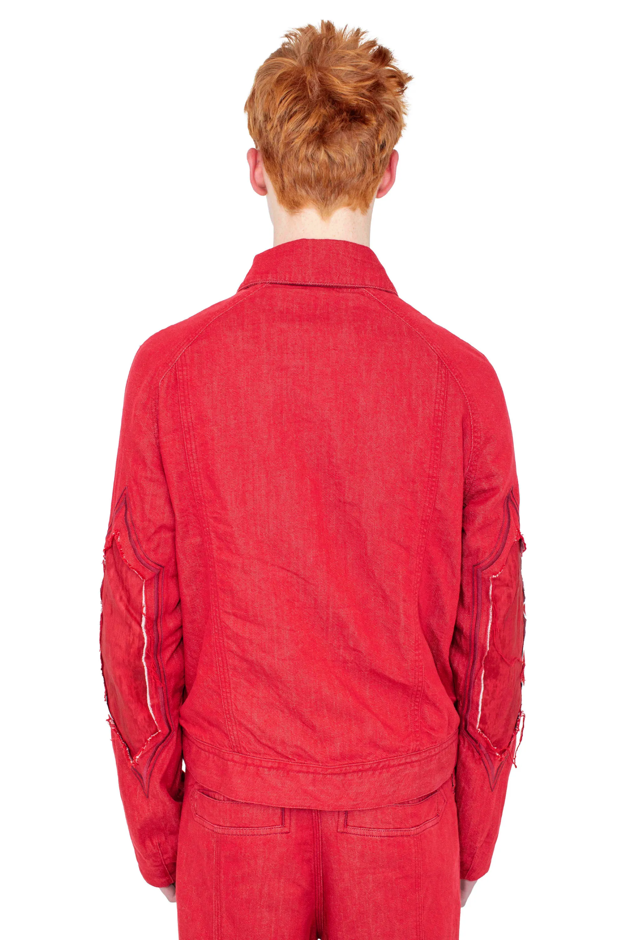 KIKO KOSTADINOV REMORA BLOUSON - CHERRY RED