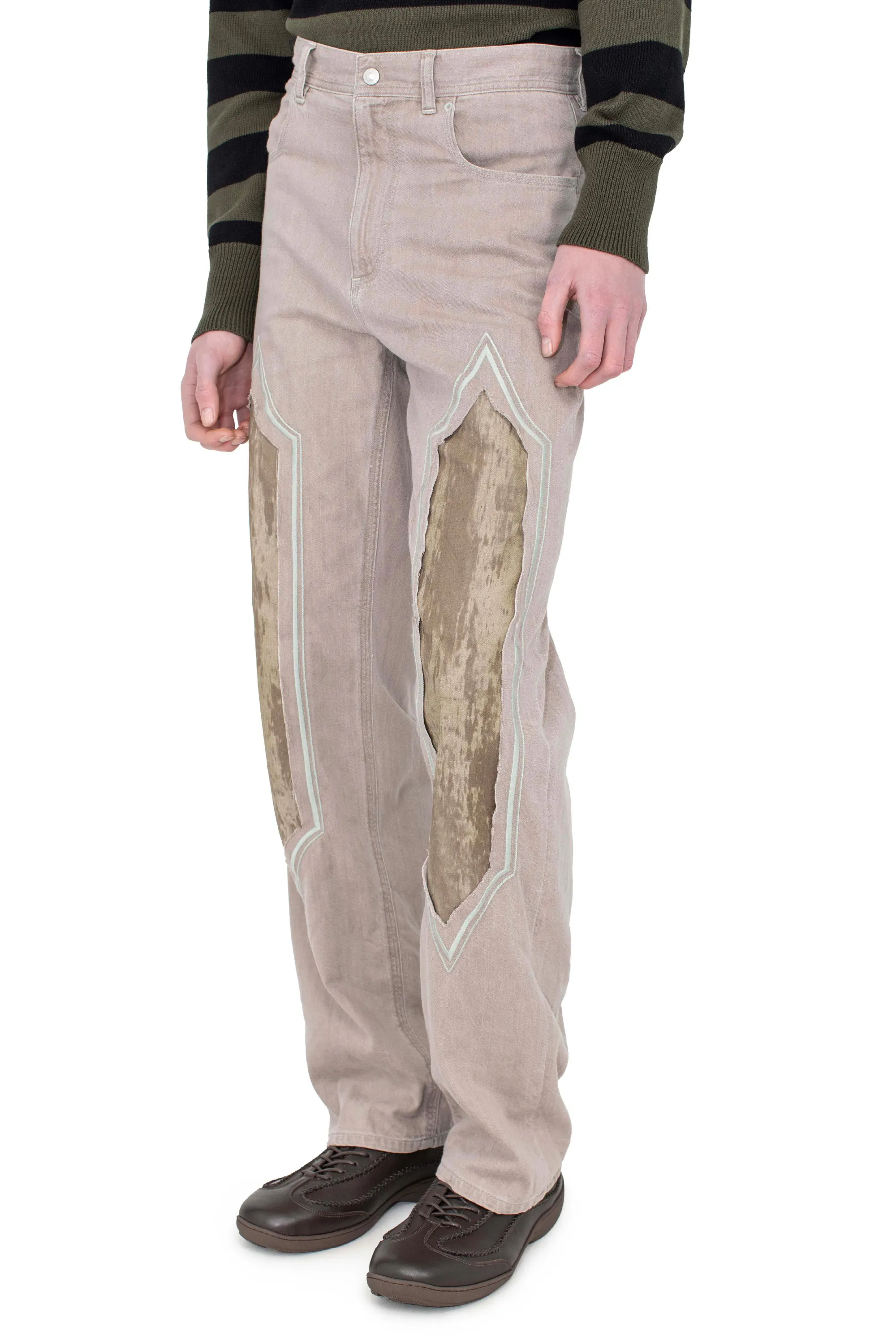 KIKO KOSTADINOV REMORA PANELLED TROUSER - SOFT TAN