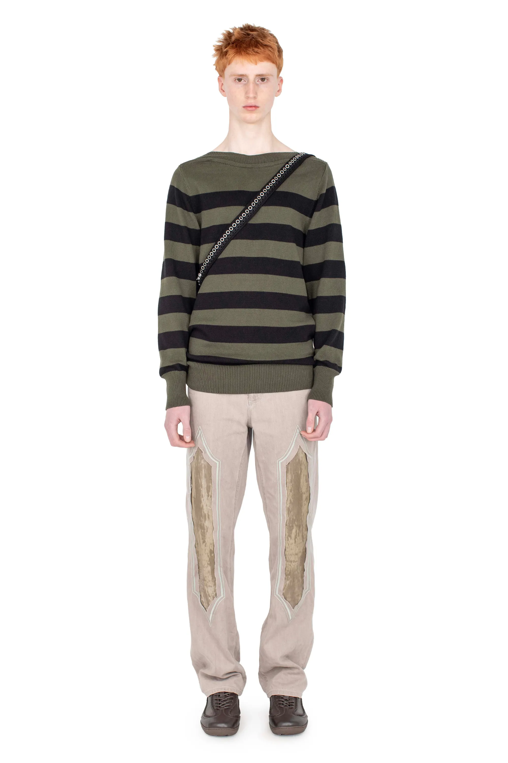KIKO KOSTADINOV REMORA PANELLED TROUSER - SOFT TAN