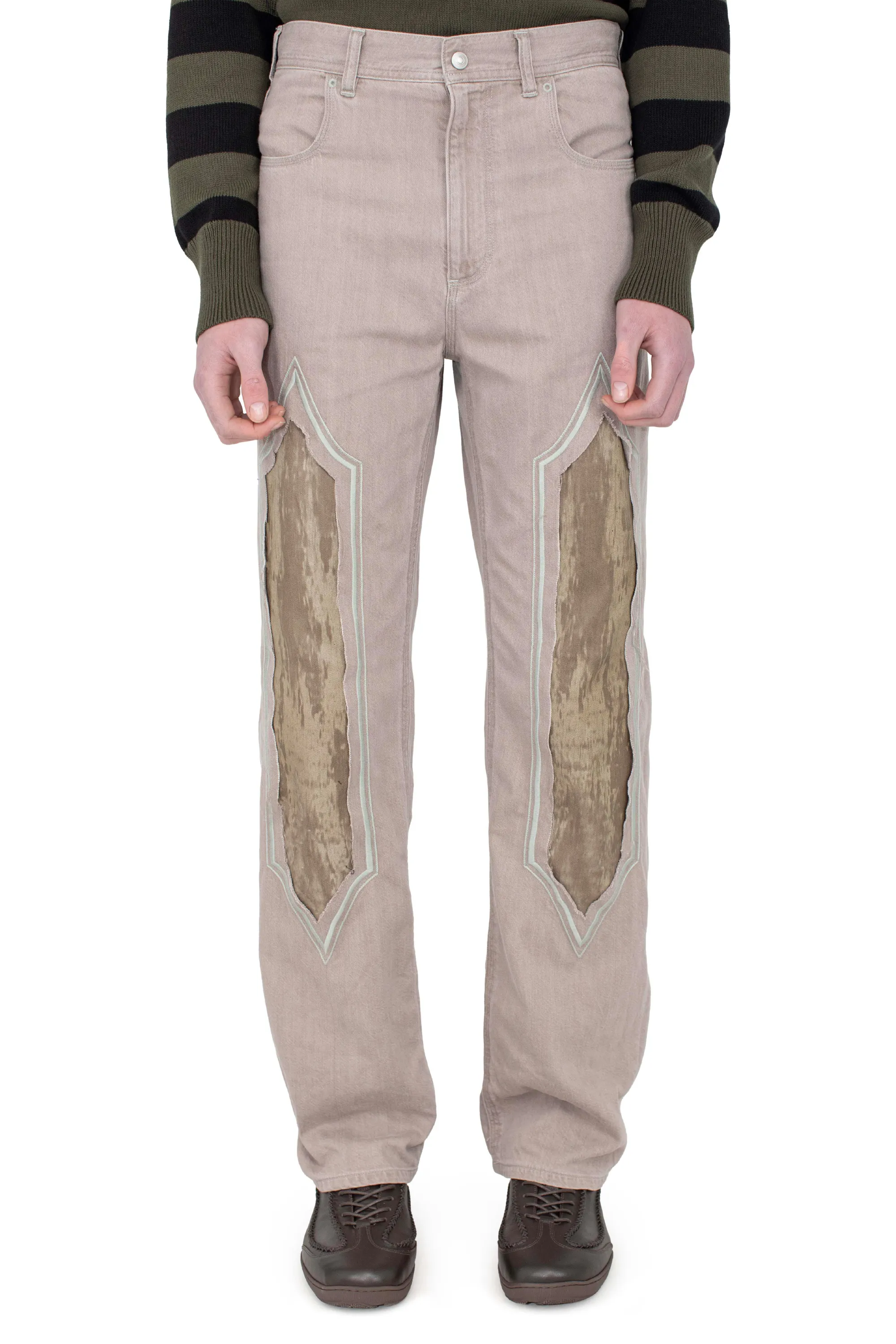 KIKO KOSTADINOV REMORA PANELLED TROUSER - SOFT TAN