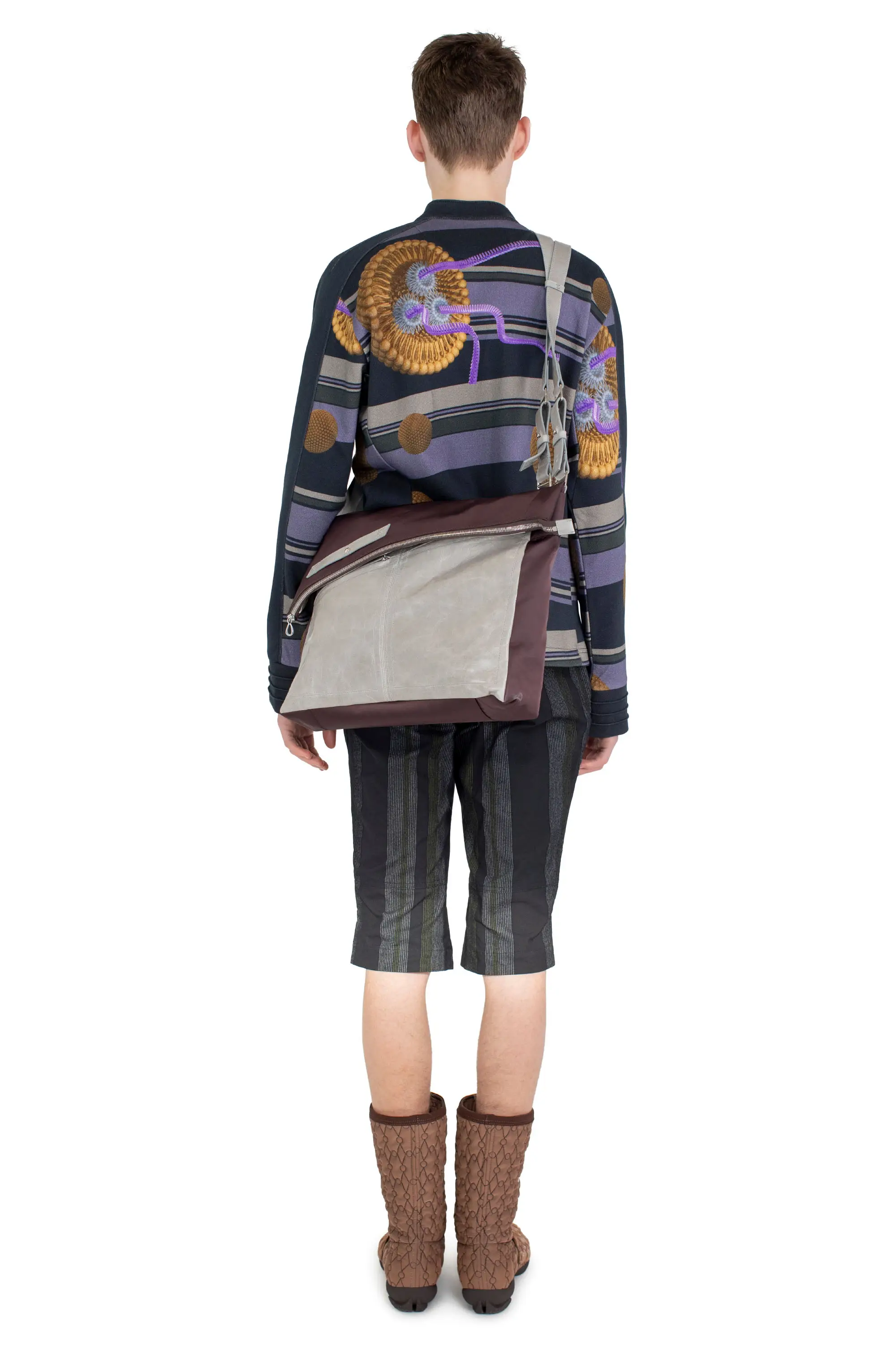 KIKO KOSTADINOV RIADIS PRINTED JACKET - BLACK GRAPHIC