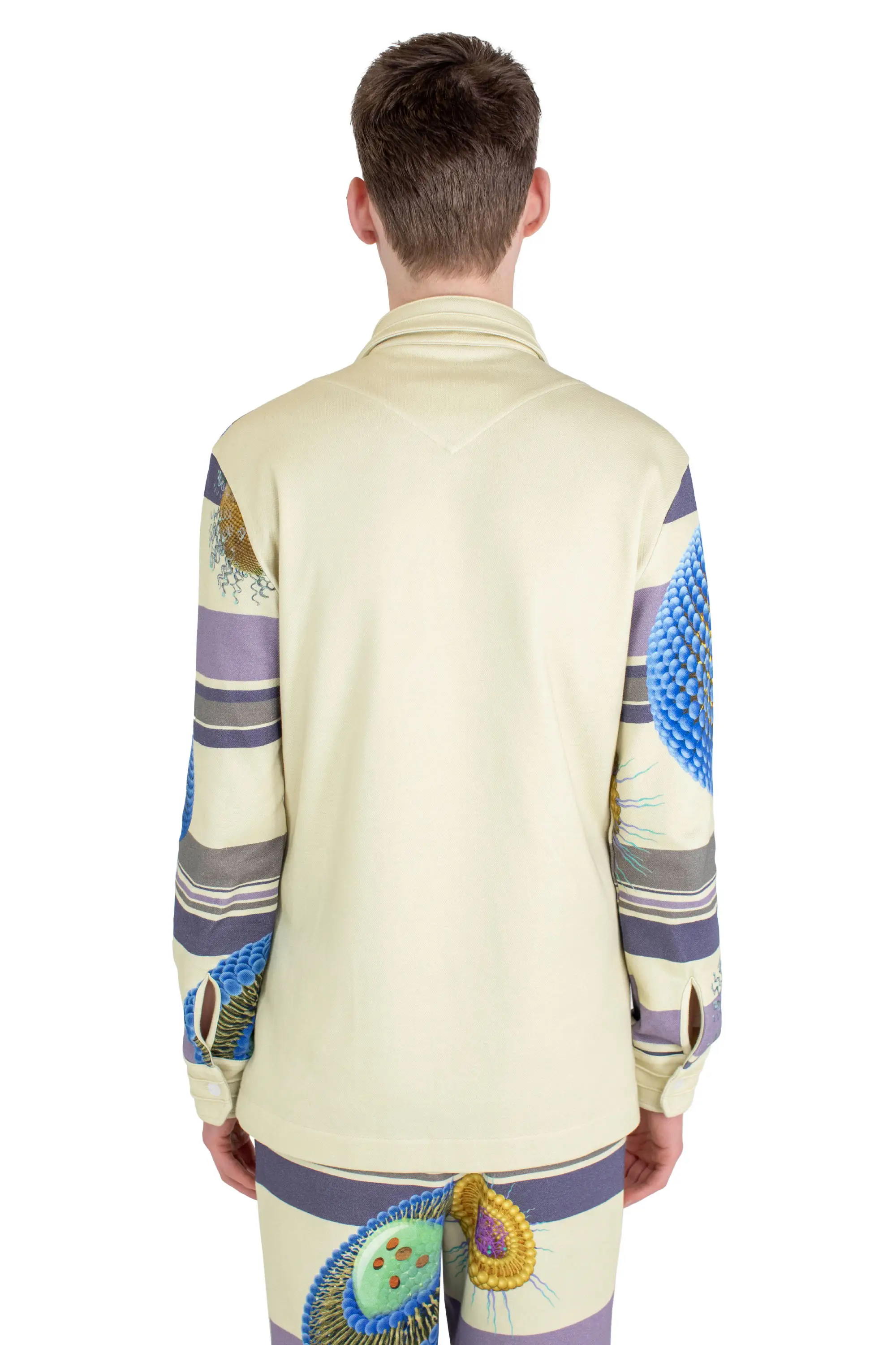 KIKO KOSTADINOV RIADIS SHIRT - GREY GRAPHIC