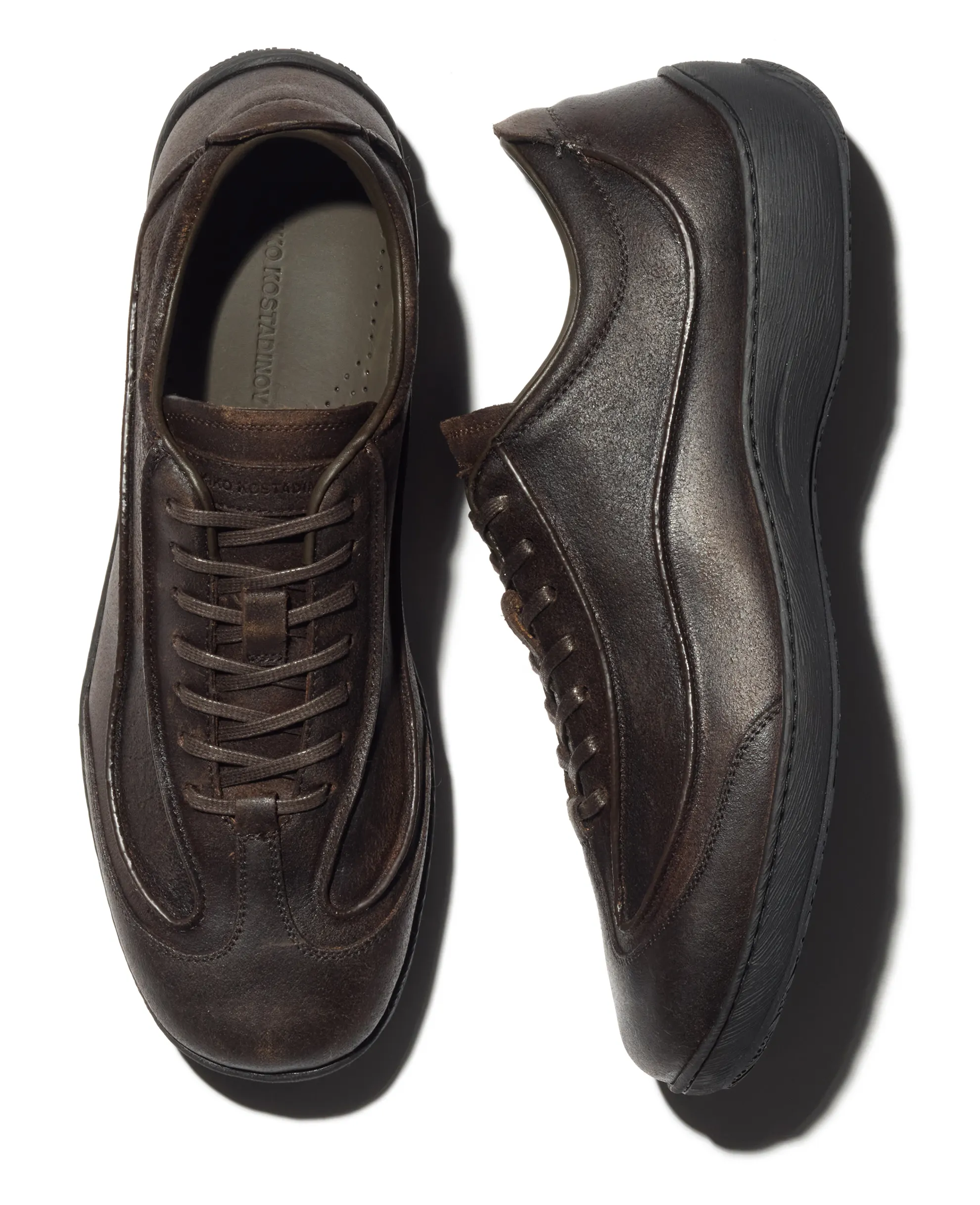 KIKO KOSTADINOV SARGO SHOES -  ANTIQUE BROWN