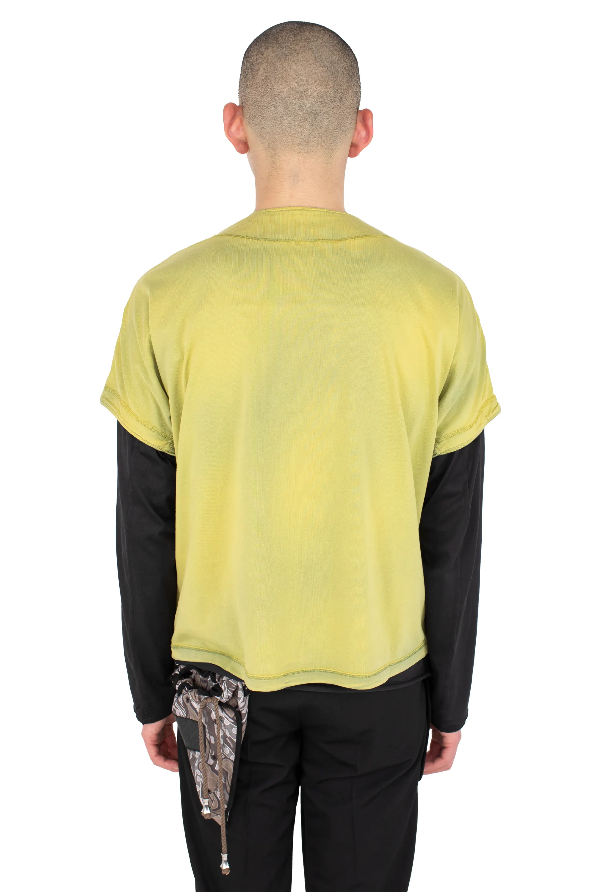 KIKO KOSTADINOV SARGO SHORT SLEEVE HENLEY - HAY