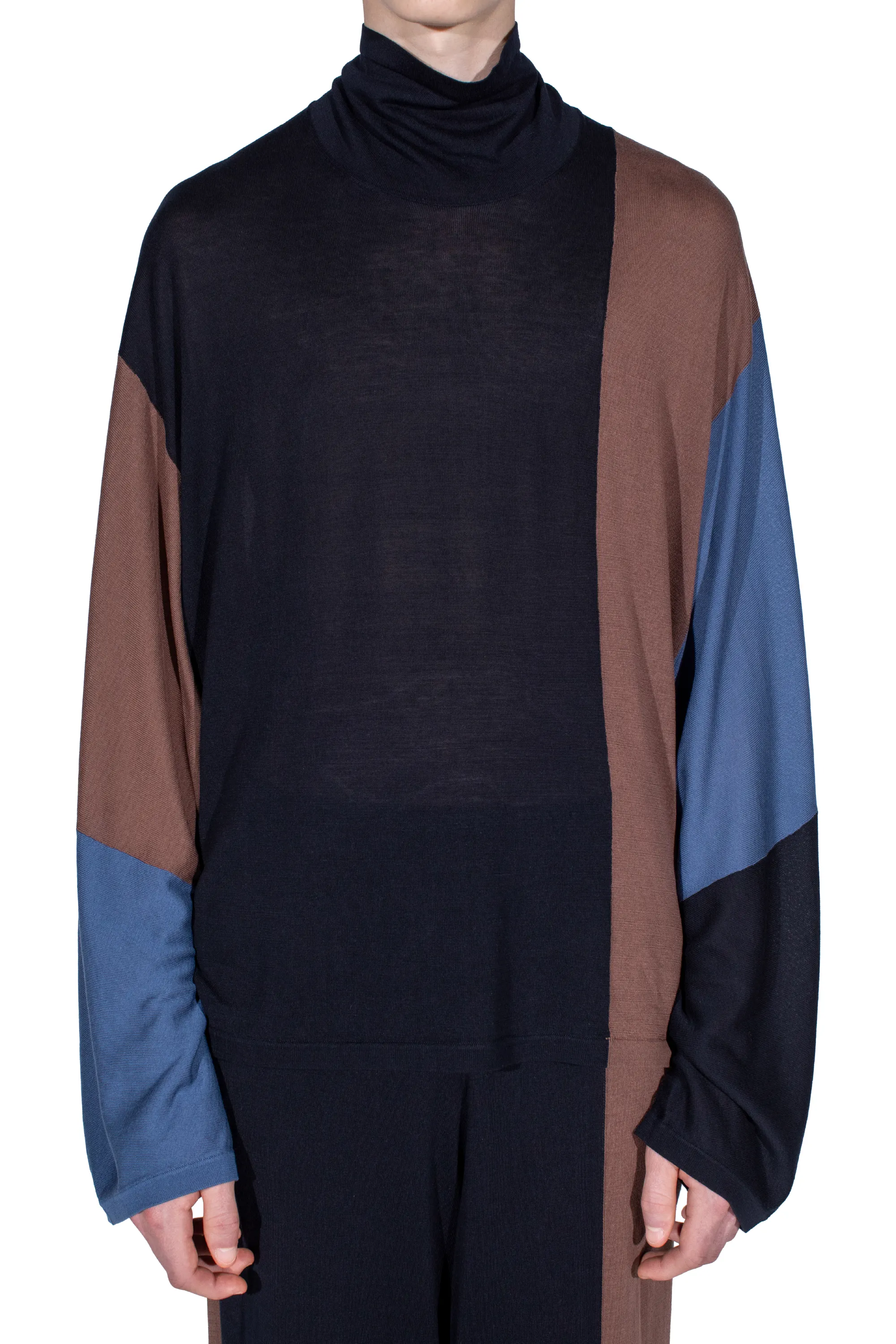 KIKO KOSTADINOV SIGO KNIT PULLOVER - BROWN