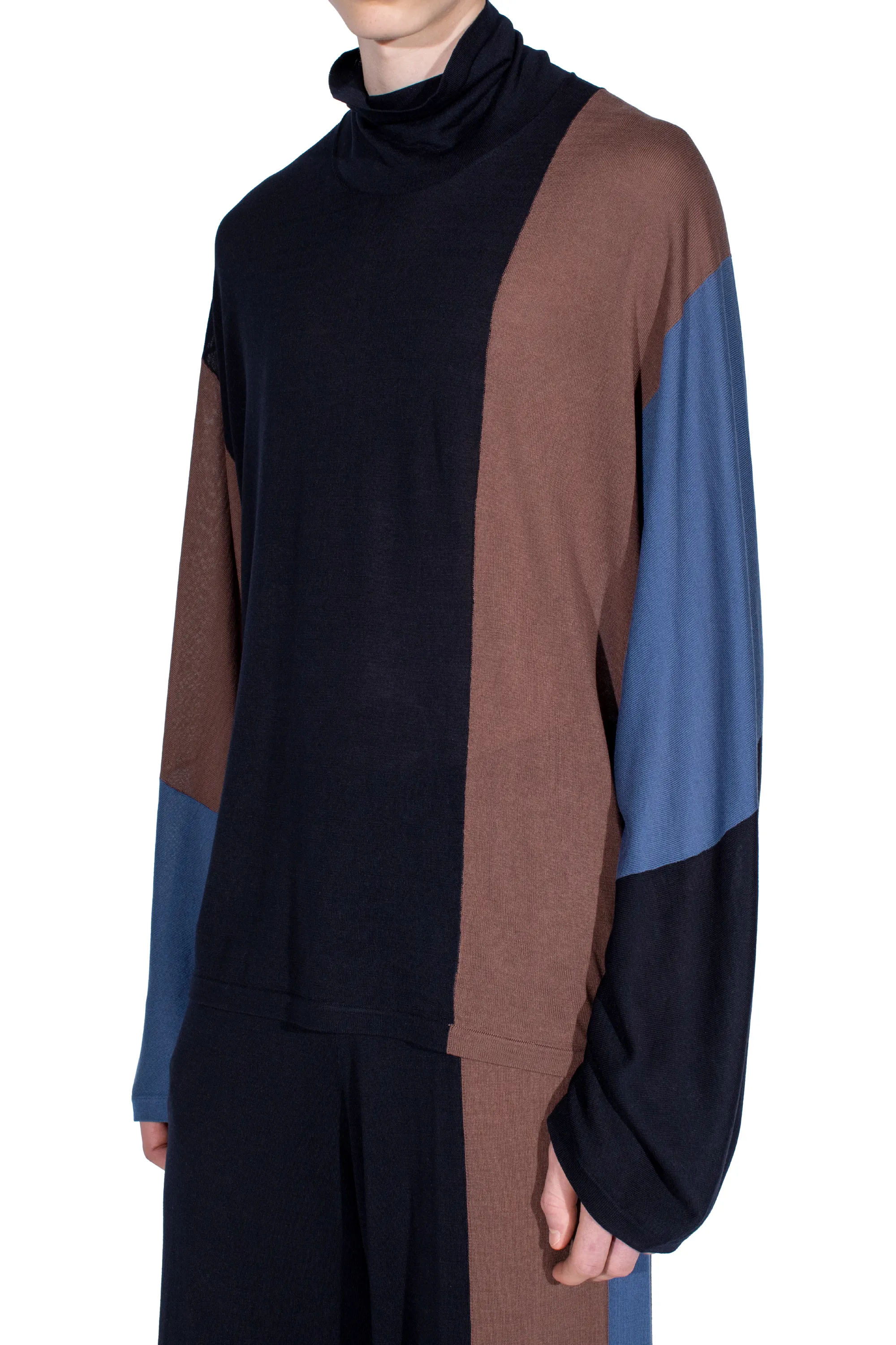 KIKO KOSTADINOV SIGO KNIT PULLOVER - BROWN
