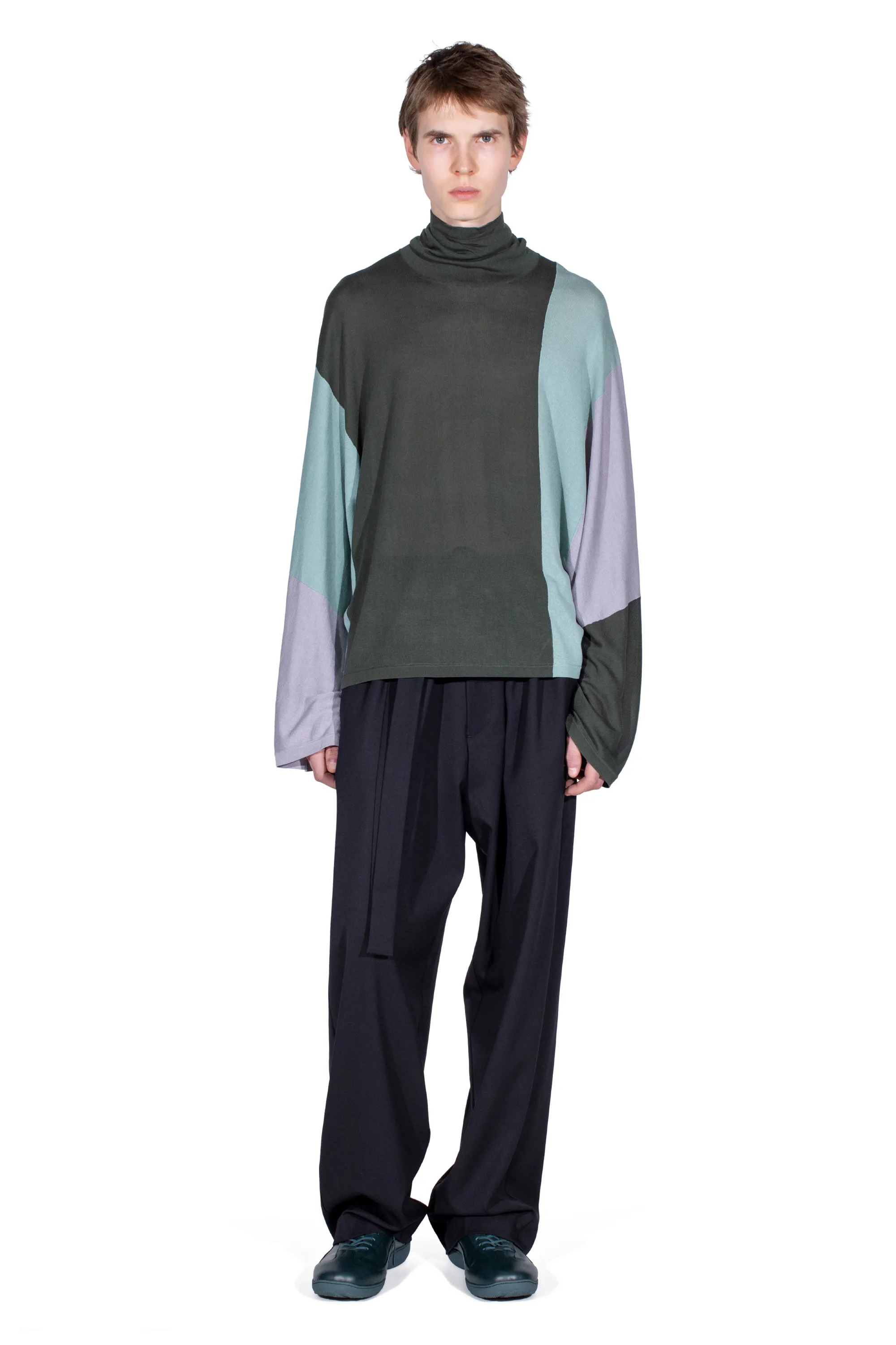 KIKO KOSTADINOV SIGO KNIT PULLOVER - PINE