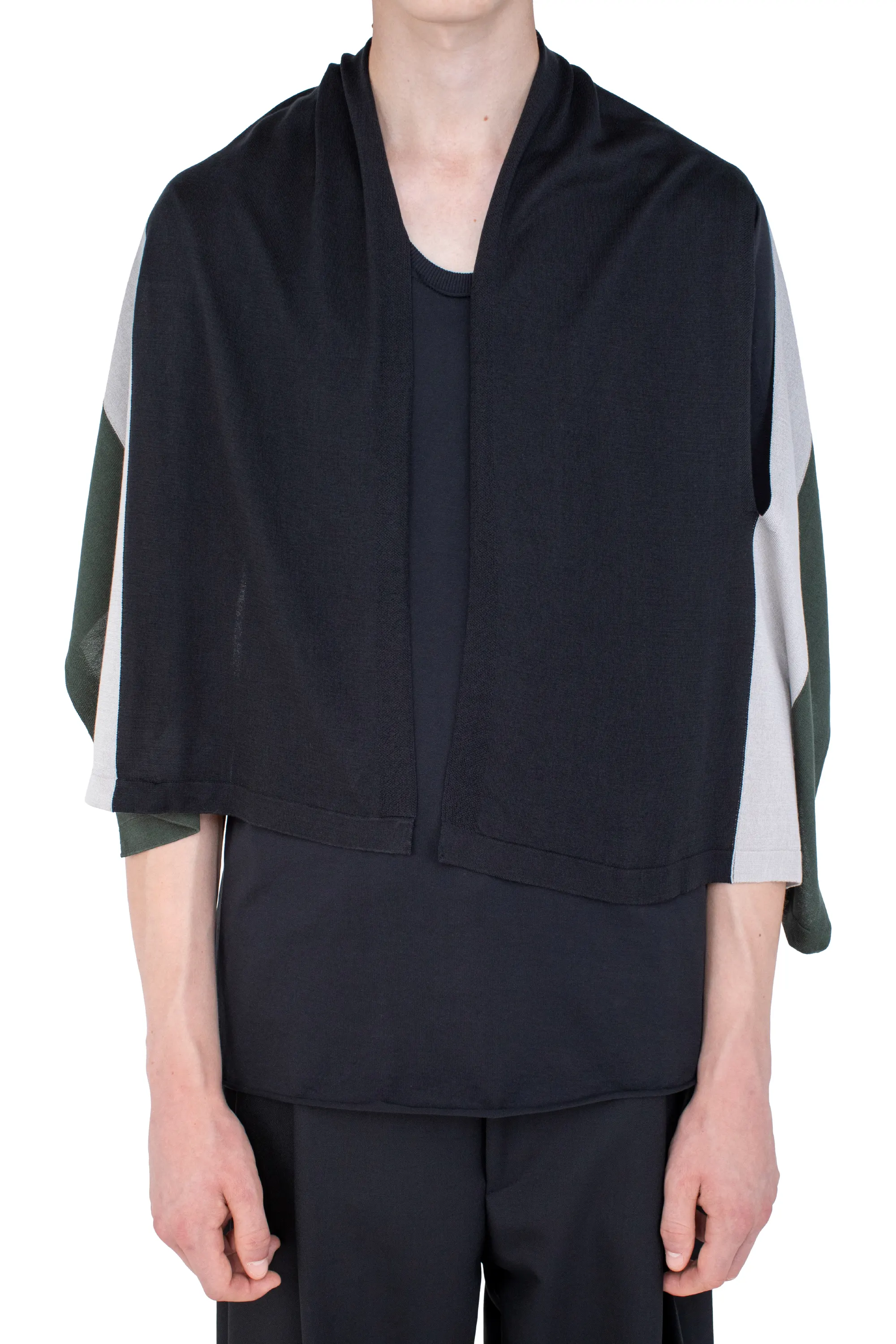KIKO KOSTADINOV SIGO KNIT SCARF - BLACK