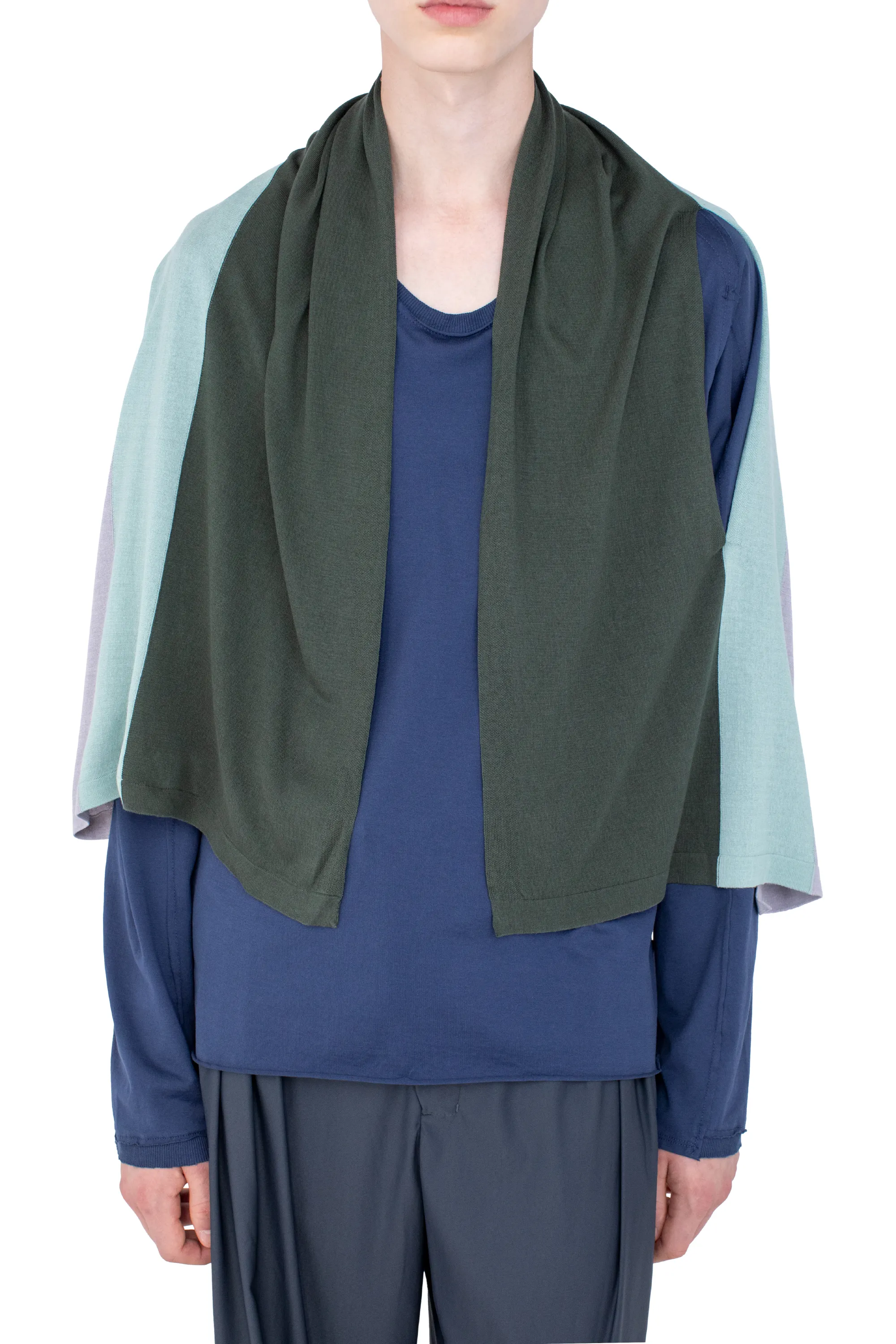 KIKO KOSTADINOV SIGO KNIT SCARF - PINE