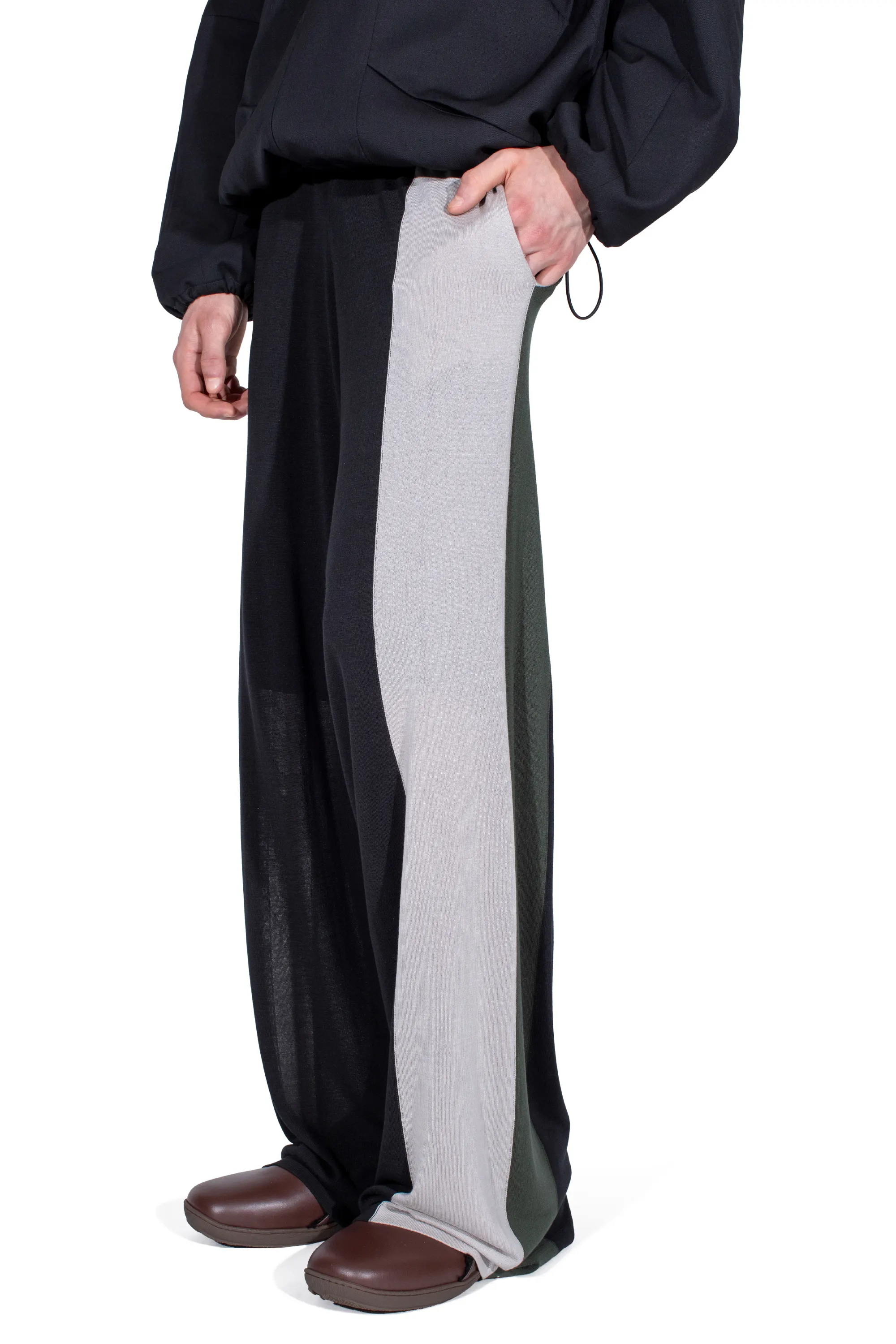 KIKO KOSTADINOV SIGO KNIT TROUSERS - BLACK