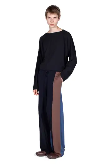 KIKO KOSTADINOV SIGO KNIT TROUSERS - BROWN